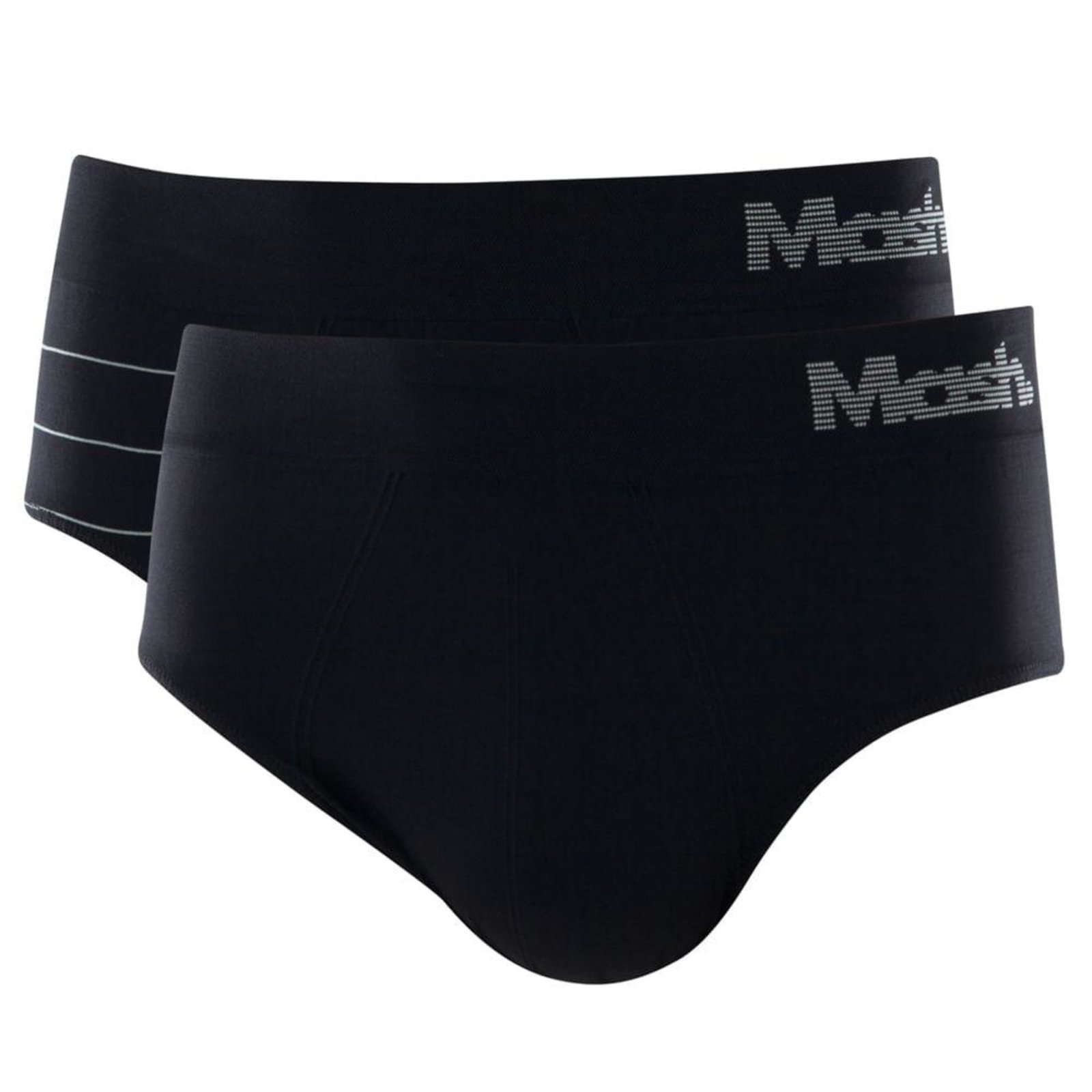 Vista 2 Kit 2 Cuecas Slip Mash Masculina Microfibra preto MASH preto