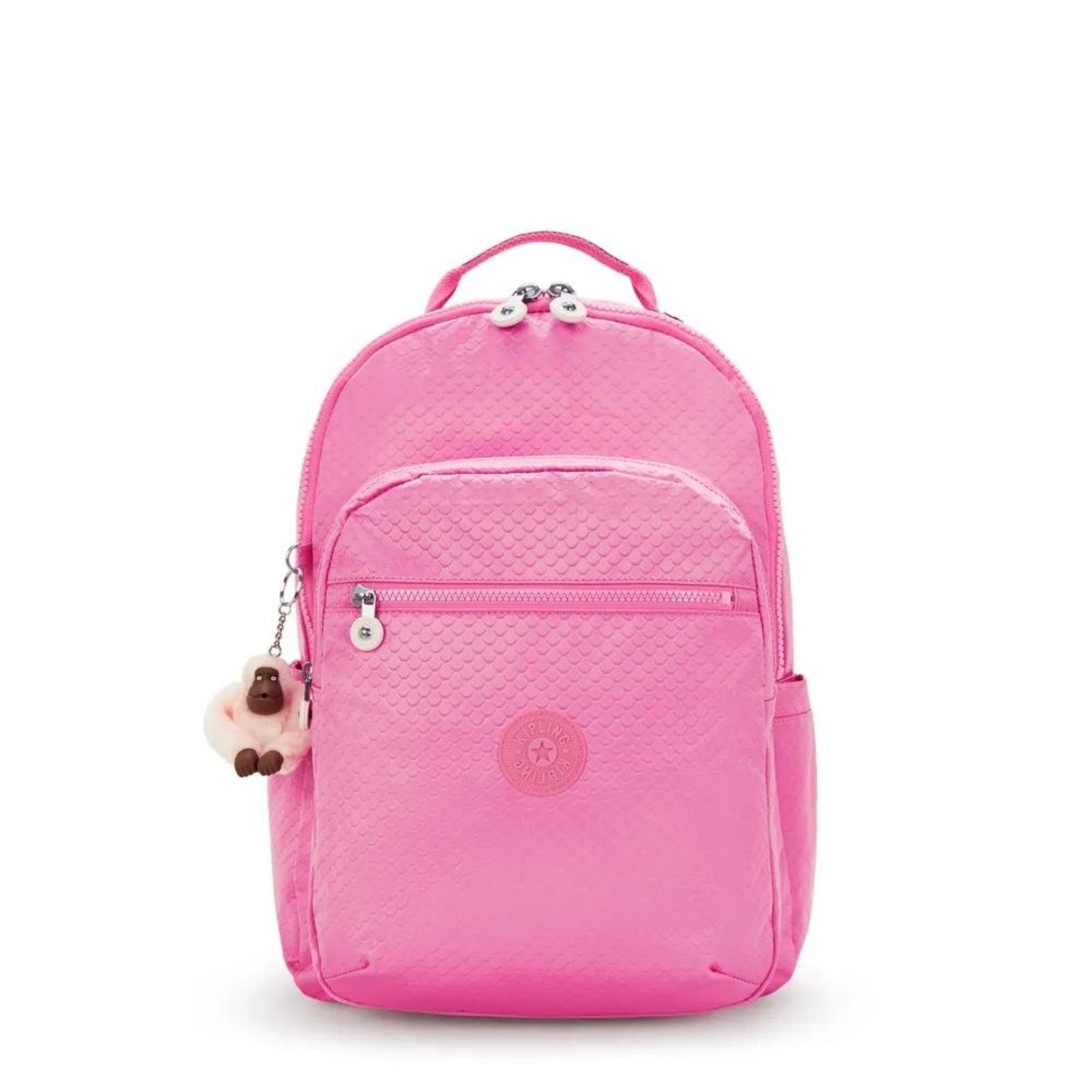 Vista 2 Mochila Kipling Seoul Pink Mermaid Em Feminino Rosa rosa pink Kipling rosa pink