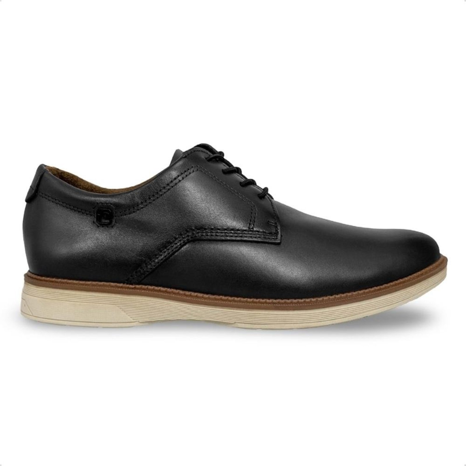Sapato Pegada Masculino em Couro Cardiff 126701 Preto
