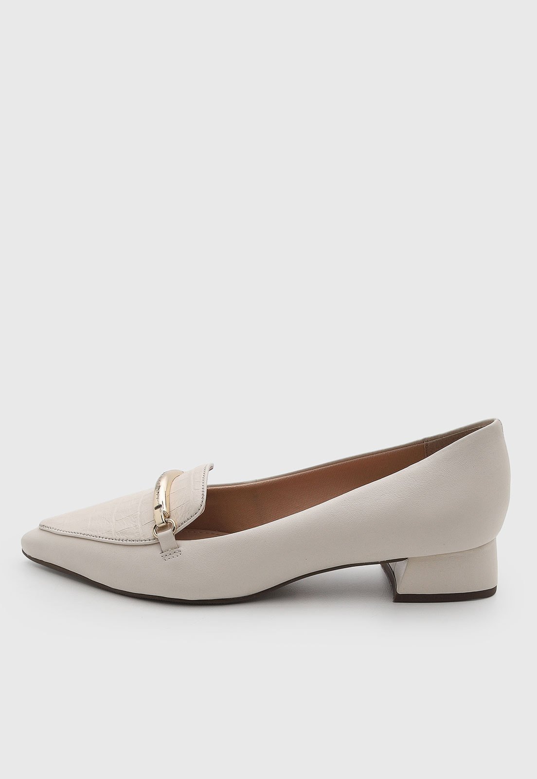 Scarpin Feminino Jorge Bischoff Couro Salto Médio Branco