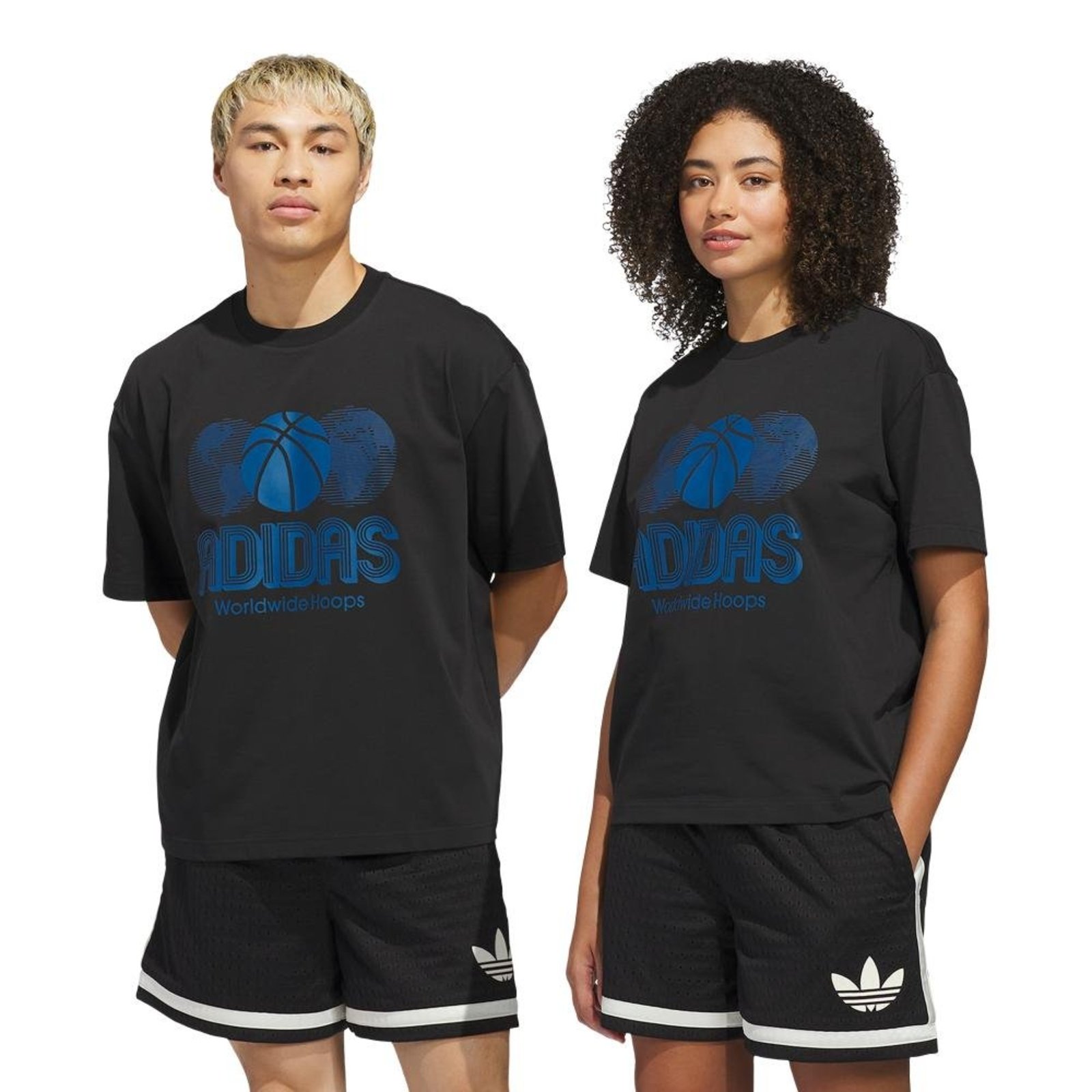 Camiseta World Wide Hoops Global Basketball adidas Originals Preto