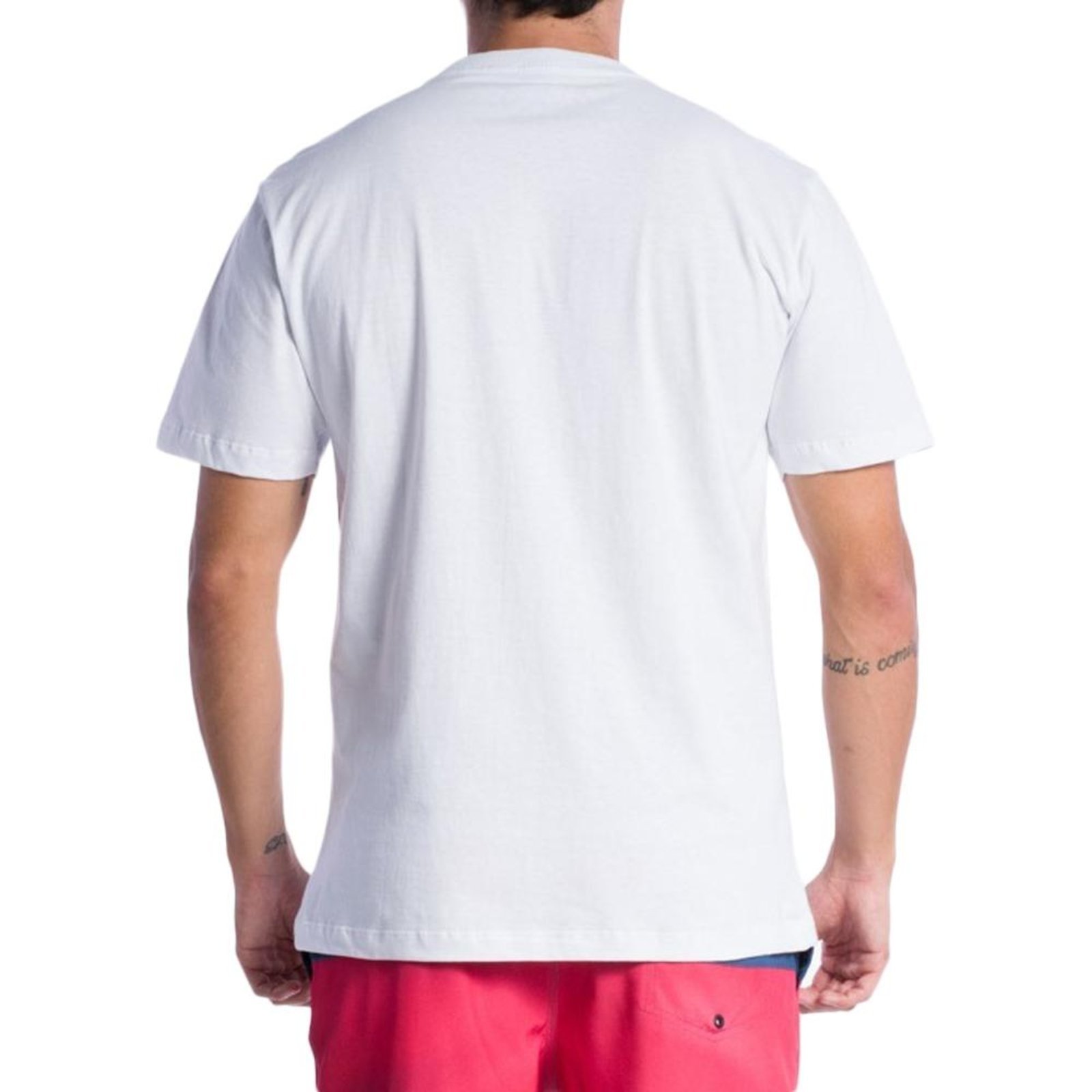 Camiseta Quiksilver Five Block SM24 Masculina Branco