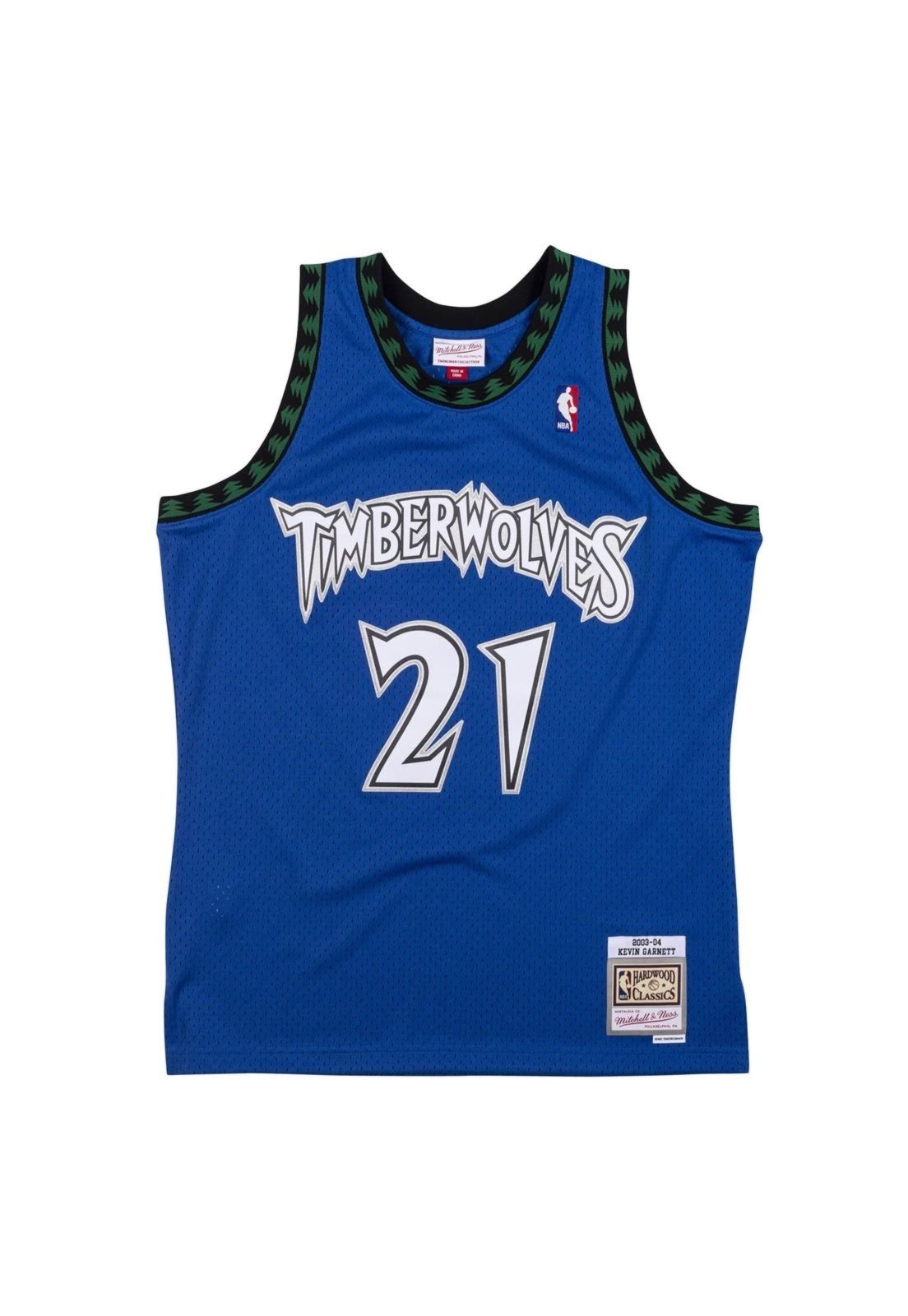 Regata Mitchell & Ness Swingman Jersey Minnesota Timberwolves 2003-04 Kevin Garnett Azul Royal