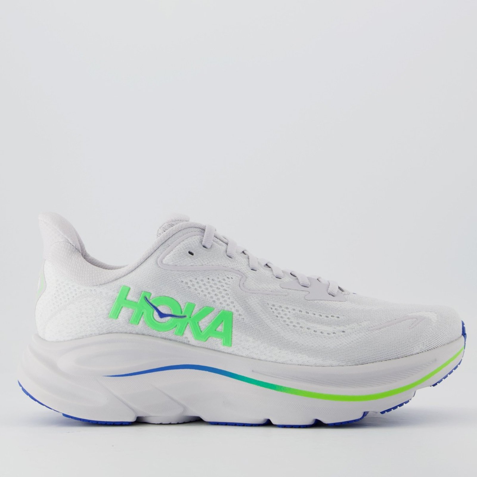 Tênis Hoka Clifton 10 Cinza e Verde