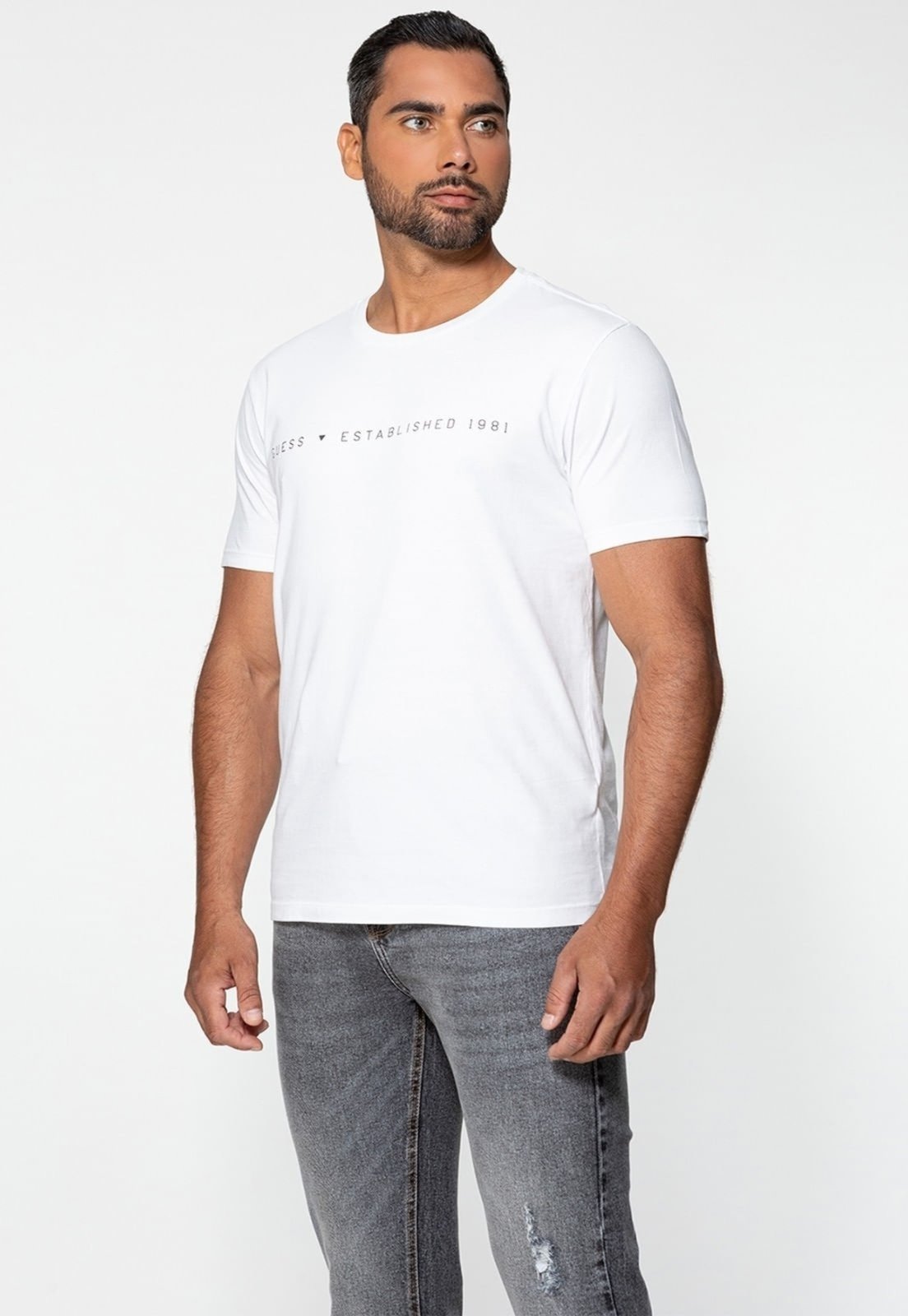 Camiseta Guess Est 1981 Branco