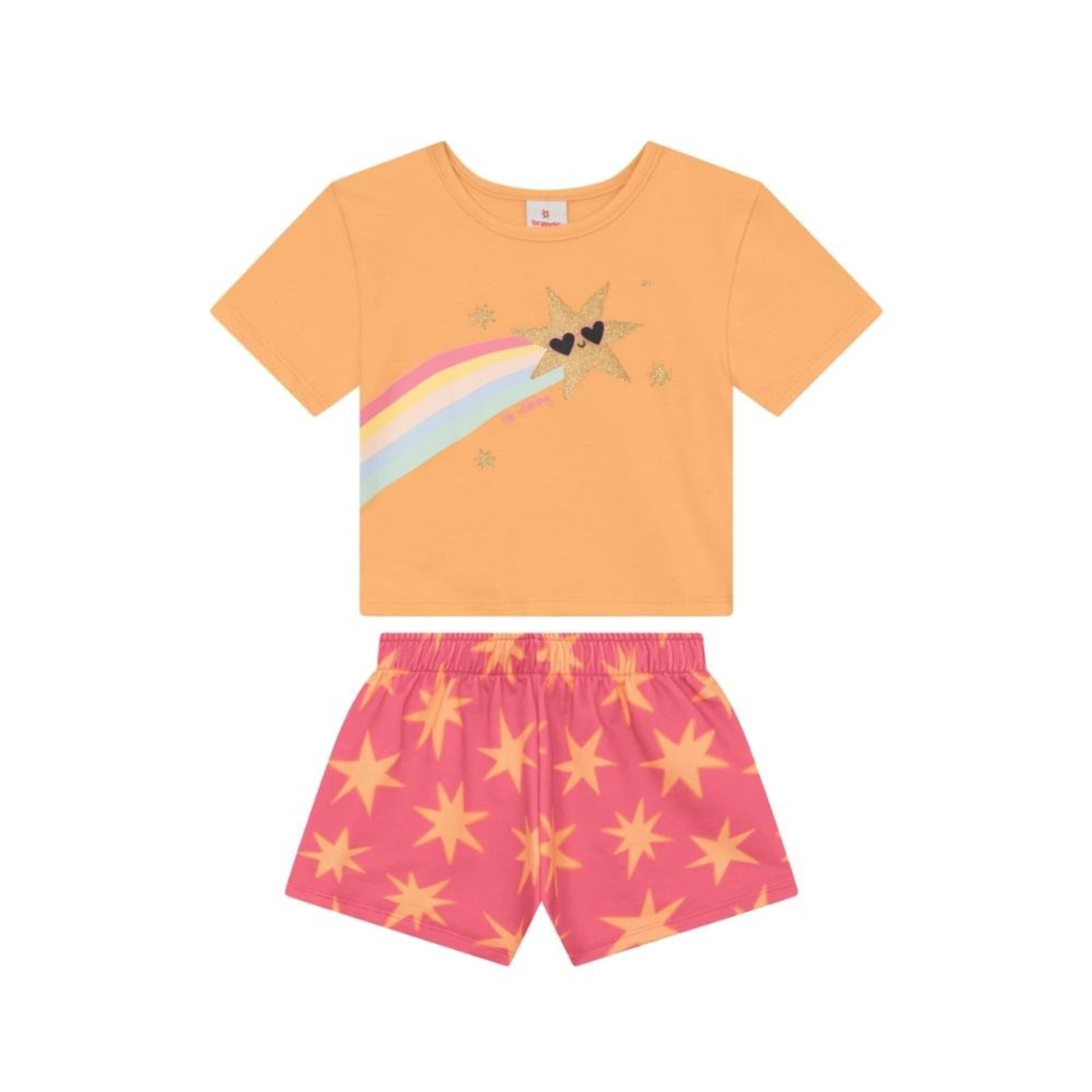 Infantil - Conjunto menina de estrelas Brandili