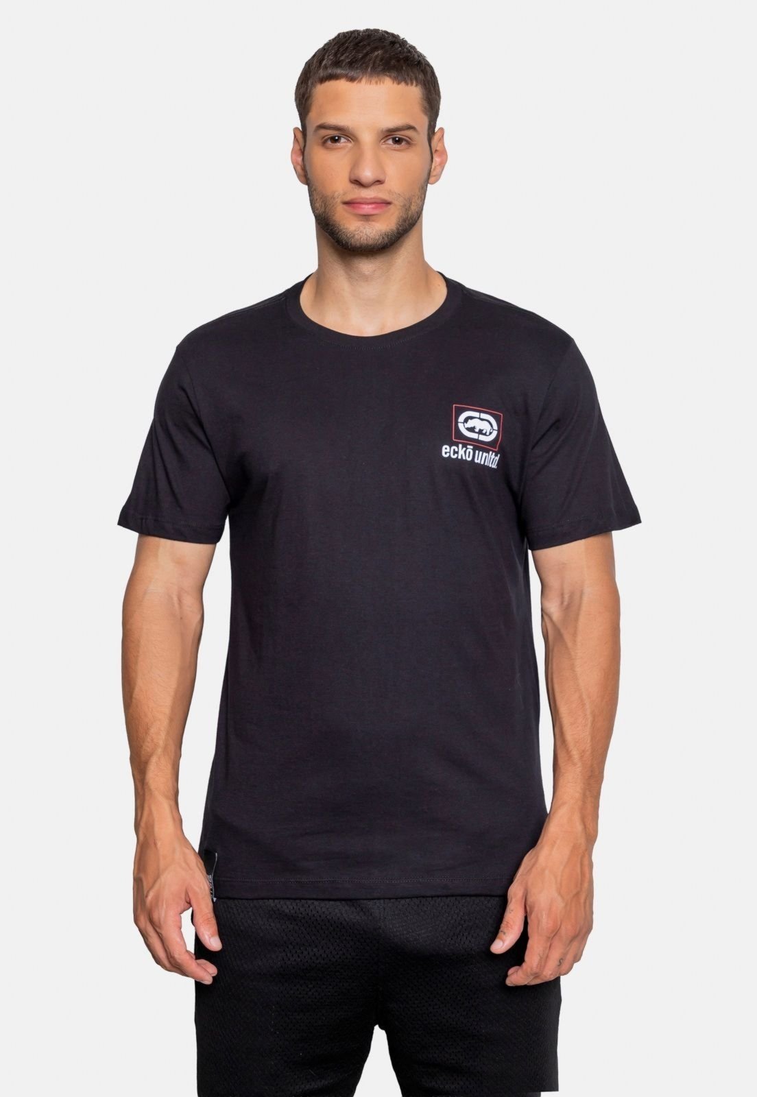 Camiseta Ecko Estampada Básica GT Preta