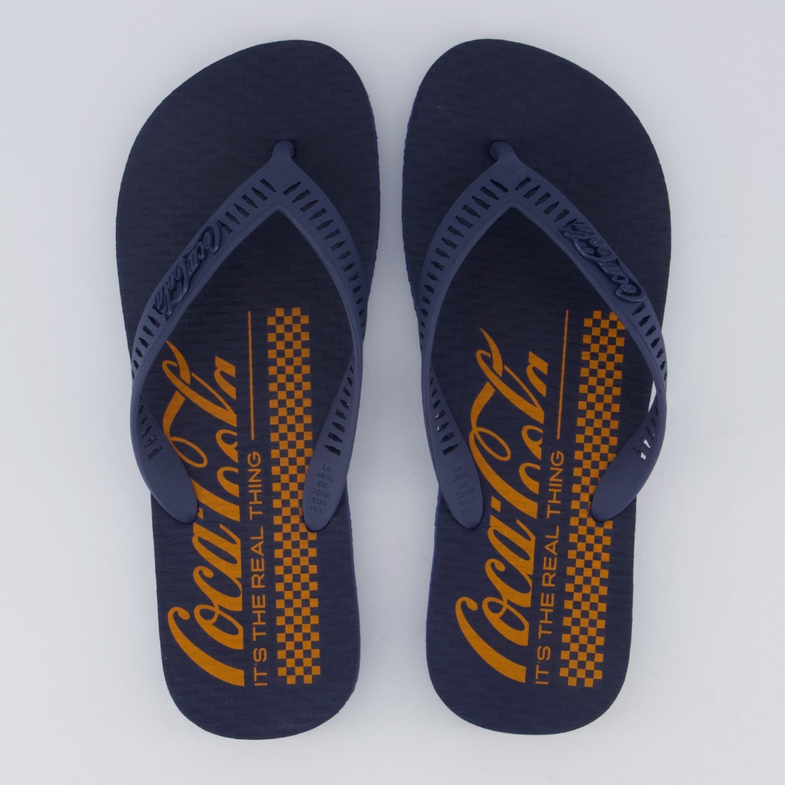 Chinelo Coca Cola Grid Marinho