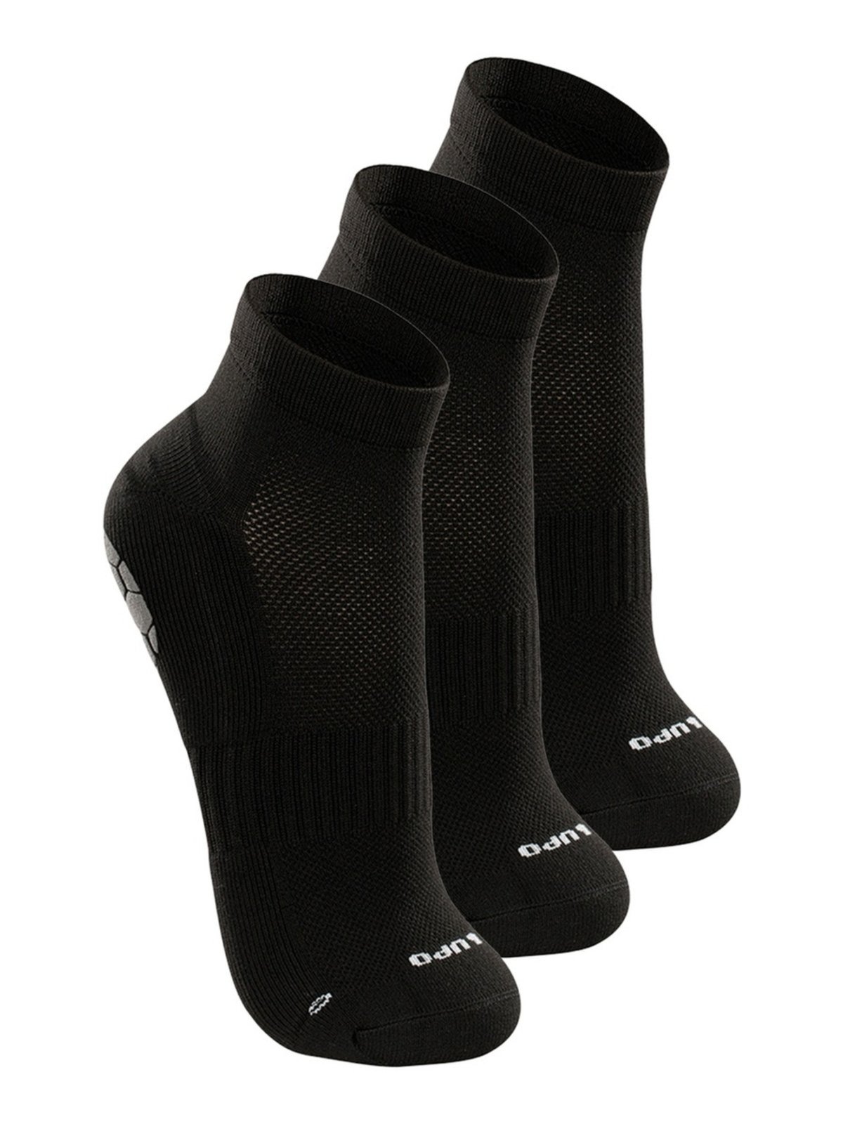 Kit com 3 Pares de Meias Antiderrapante Pilates Lupo 3310-003