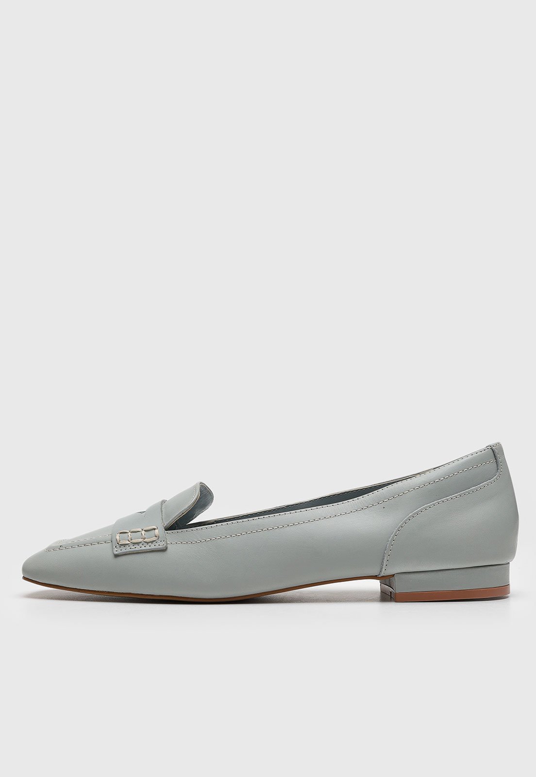 Mocassim Feminino Degalls Ponta Quadrada Azul