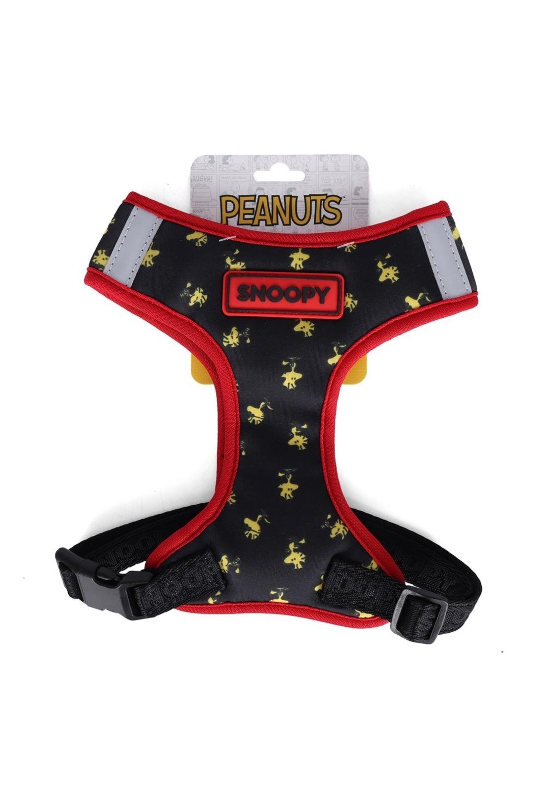 Vista 2 Infantil - Colete Pet Pequeno em Poliéster Ajustável Snoopy Up4you Luxcel amarelo