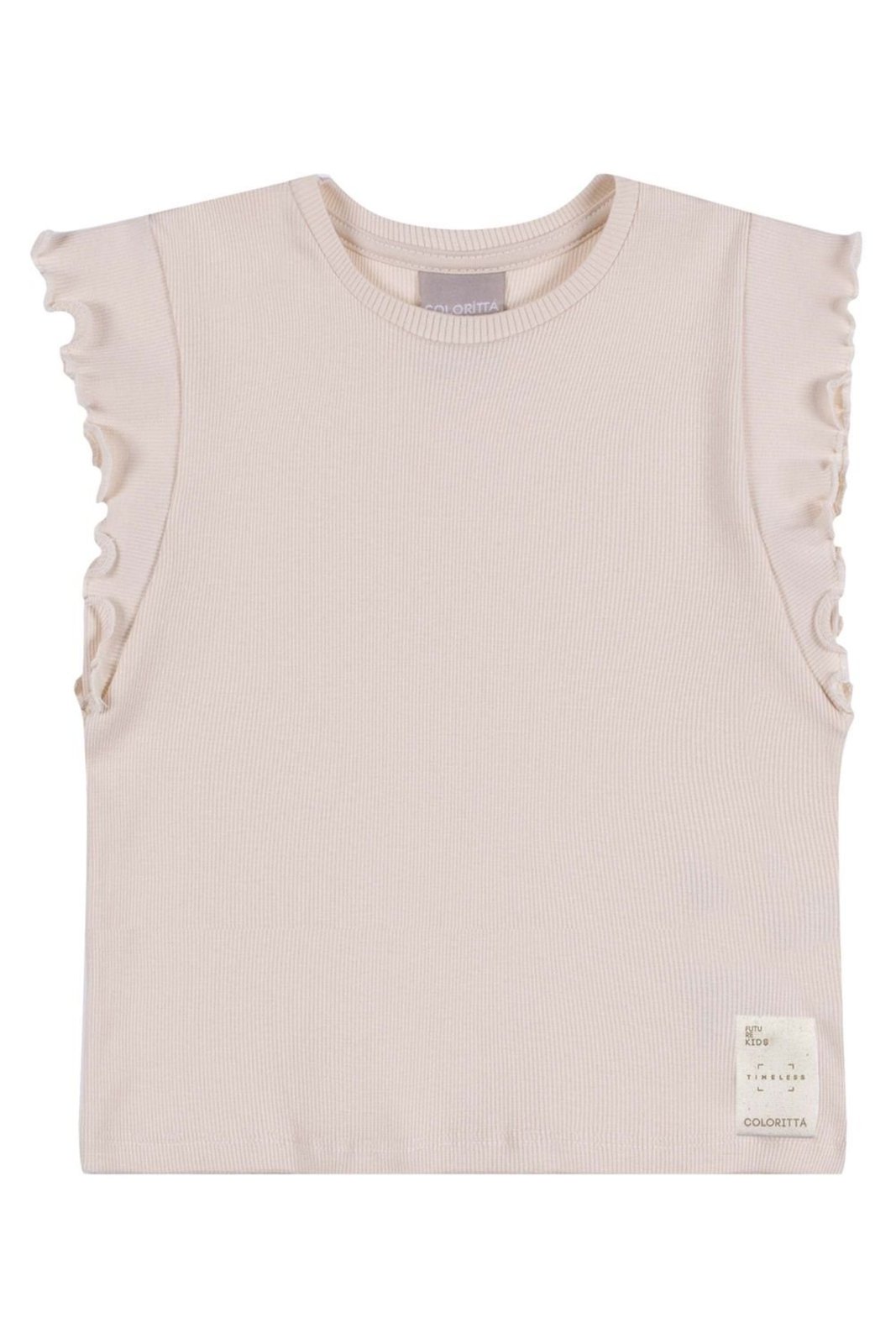 Infantil - Blusa Menina Frufrus Timeless Colorittá Bege