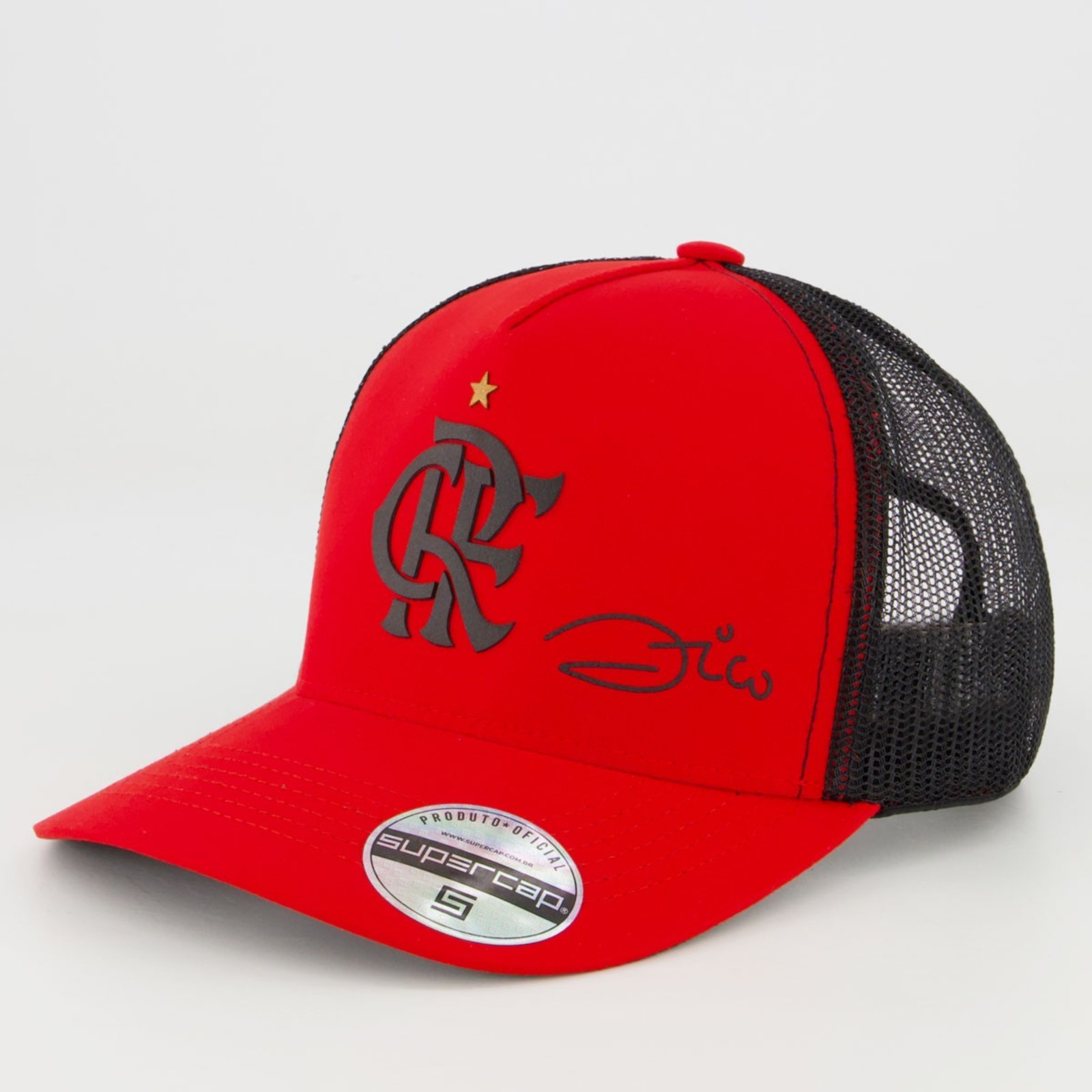 Infantil – Boné Flamengo Zico Vermelho e Preto