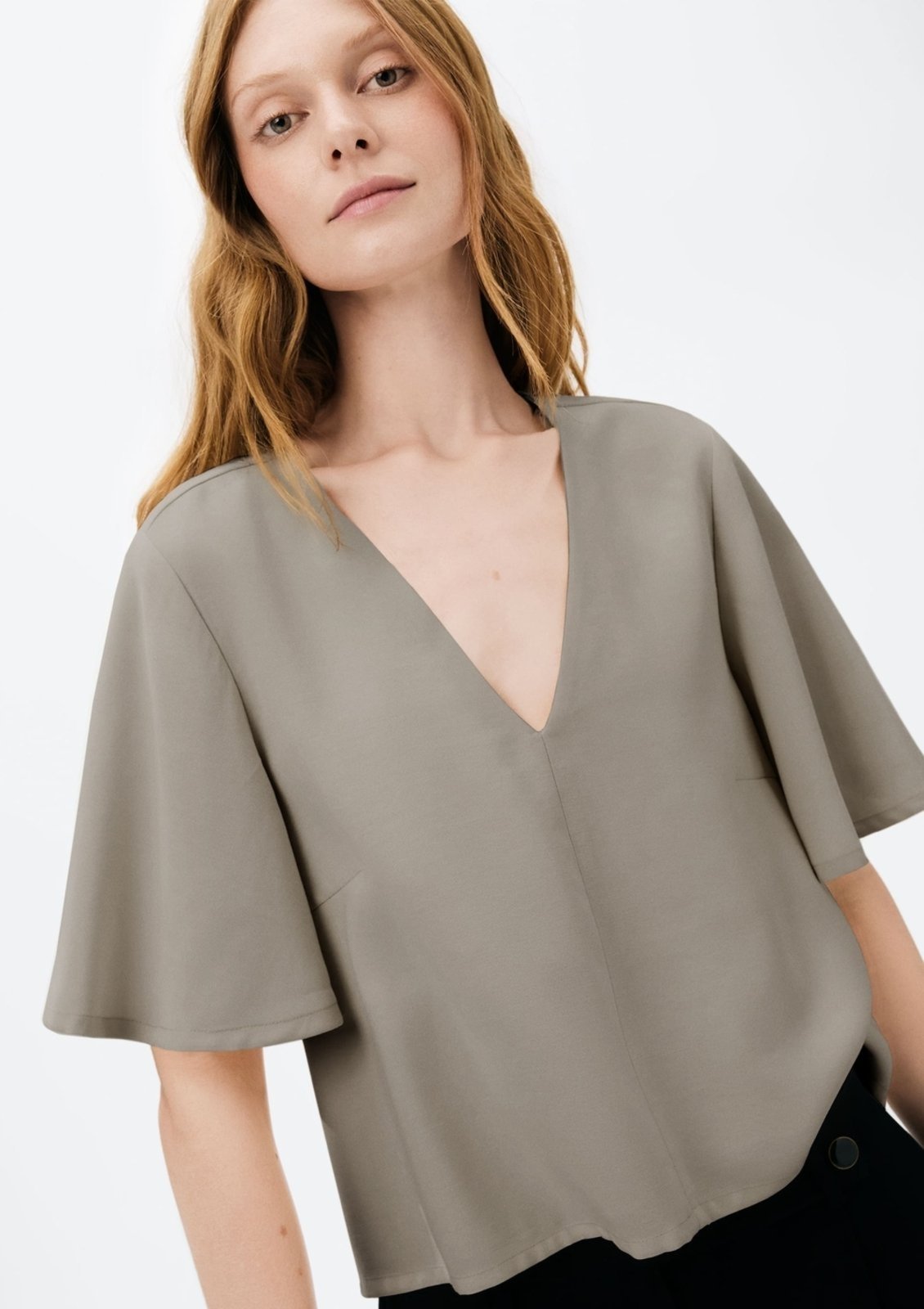 Blusa Feminina Manga Sino Em Peach Touch