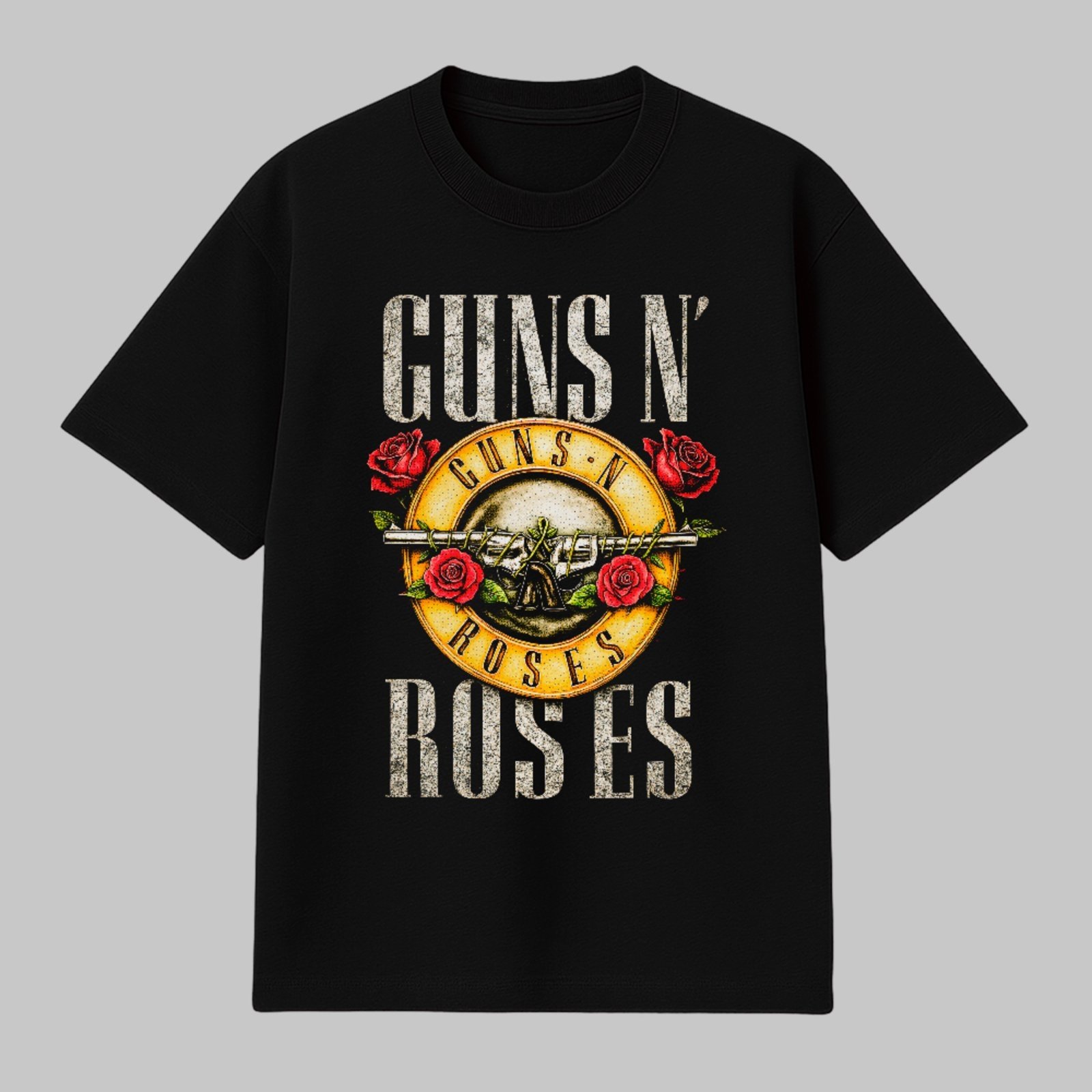 Camiseta Básica Guns N Roses Rock Mundial Anos 80 Hard Rock Unissex Preto