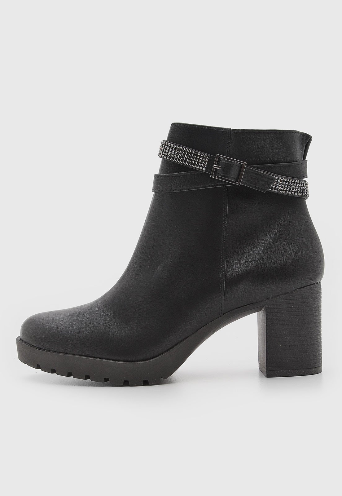 Bota Feminina Via Marte Cano Curto Preta