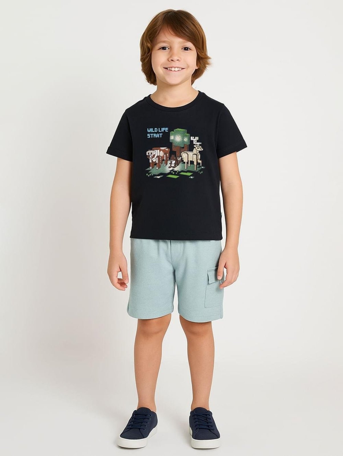 Infantil - Conjunto Curto Para Menino - CHUMBO