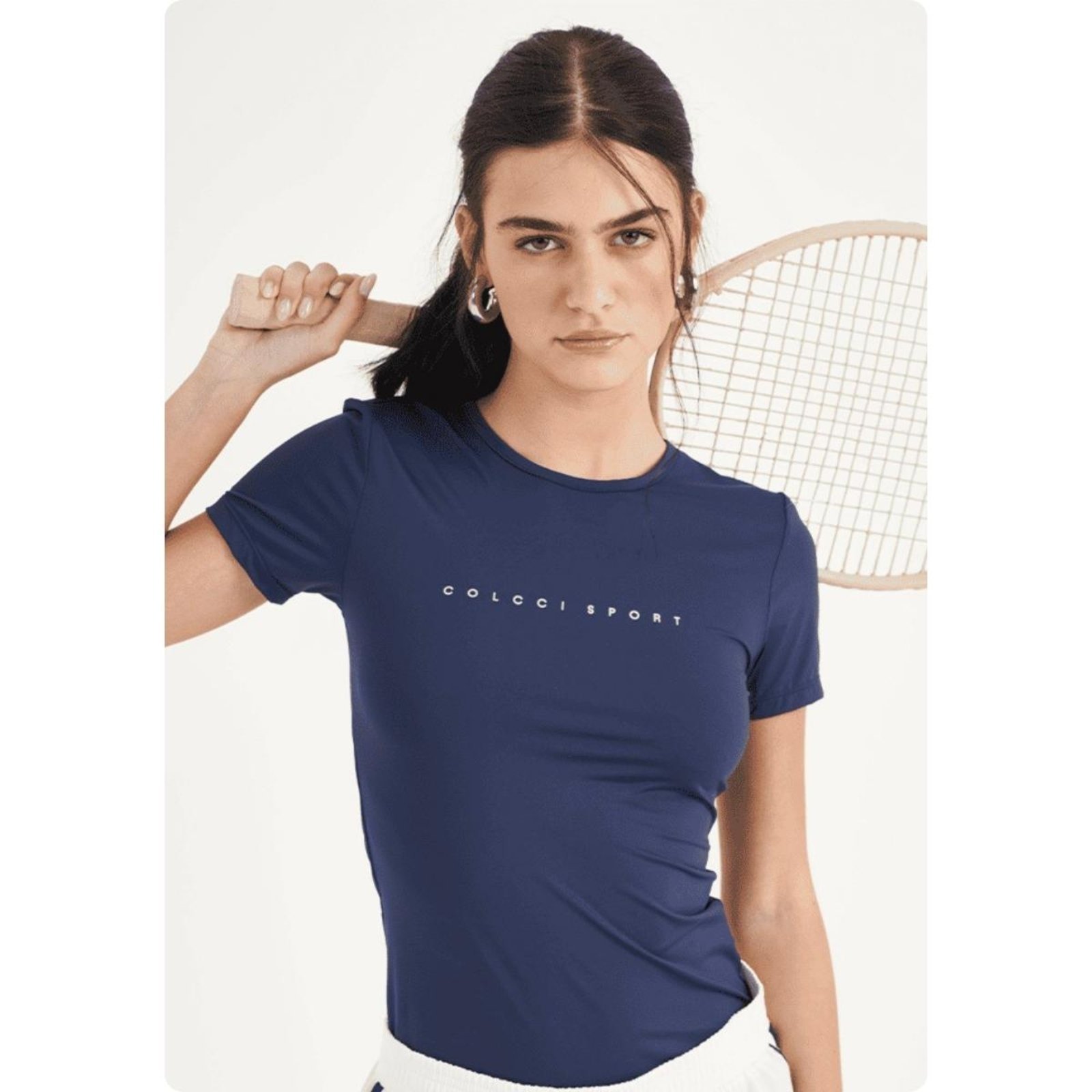 Blusa Feminina Slim Fit Azul Colcci Sport