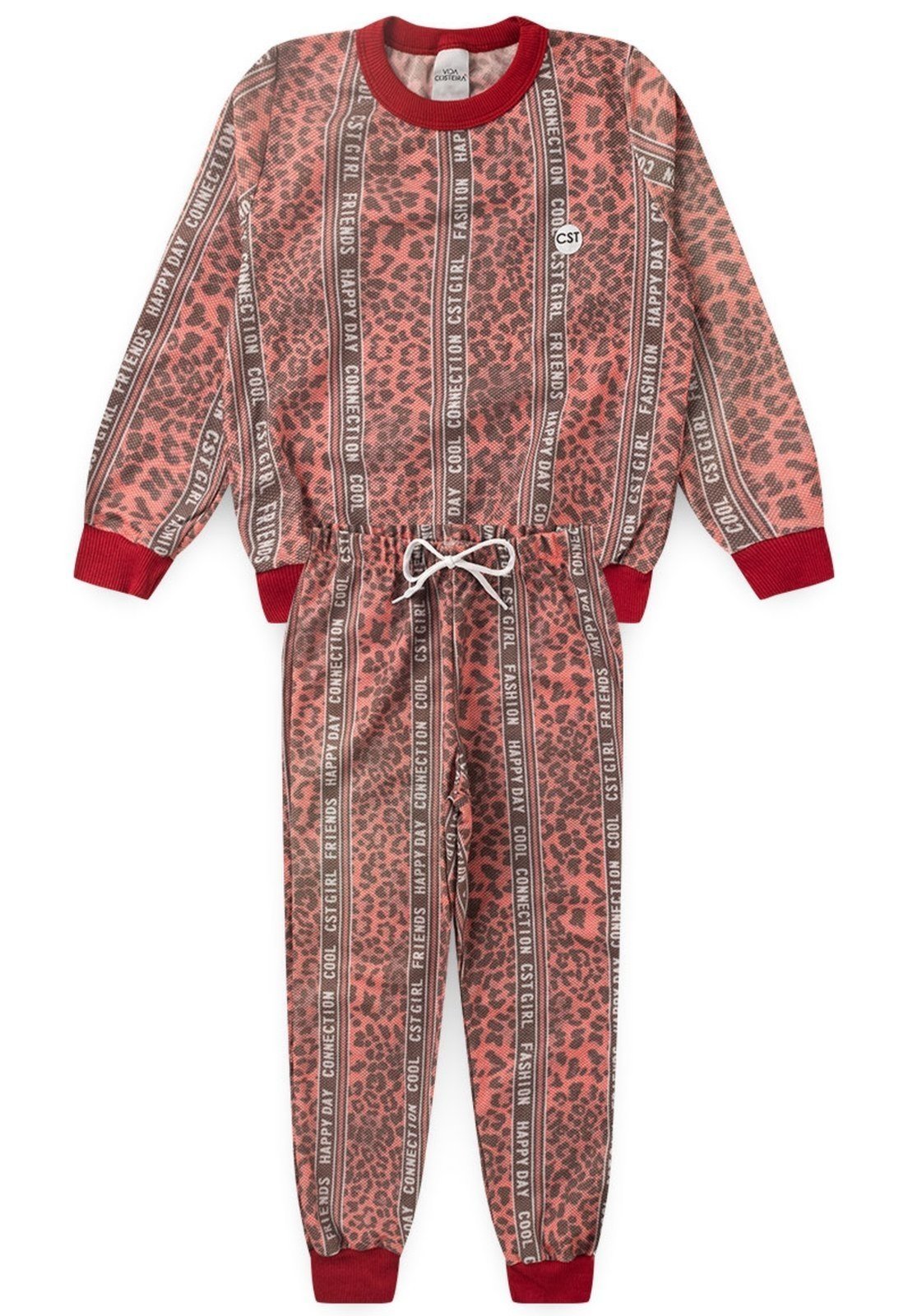 Vista 3 Infantil - Conjunto Animal Print Girls VIDA COSTEIRA preto VIDA COSTEIRA preto