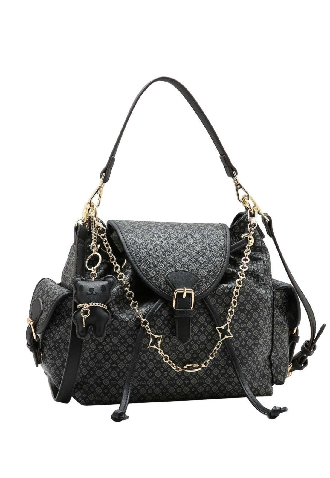Bolsa Feminina Chenson Versátil Mini Monograma 3485793 Preto