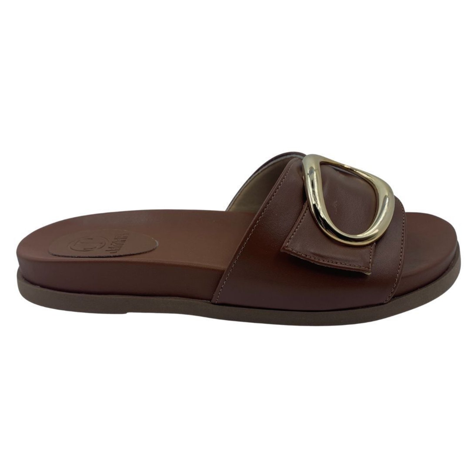 Tamanco Papete Enfeite Fivela Jamar Marrom 293448 – Marrom – jamar