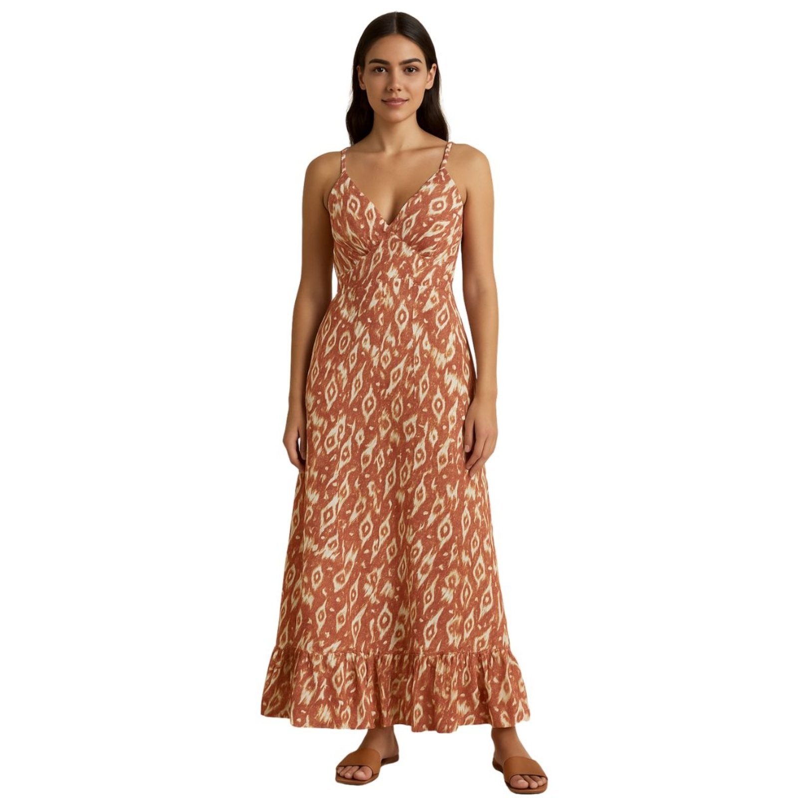 Vestido Indiano FMF Feminino Confortável