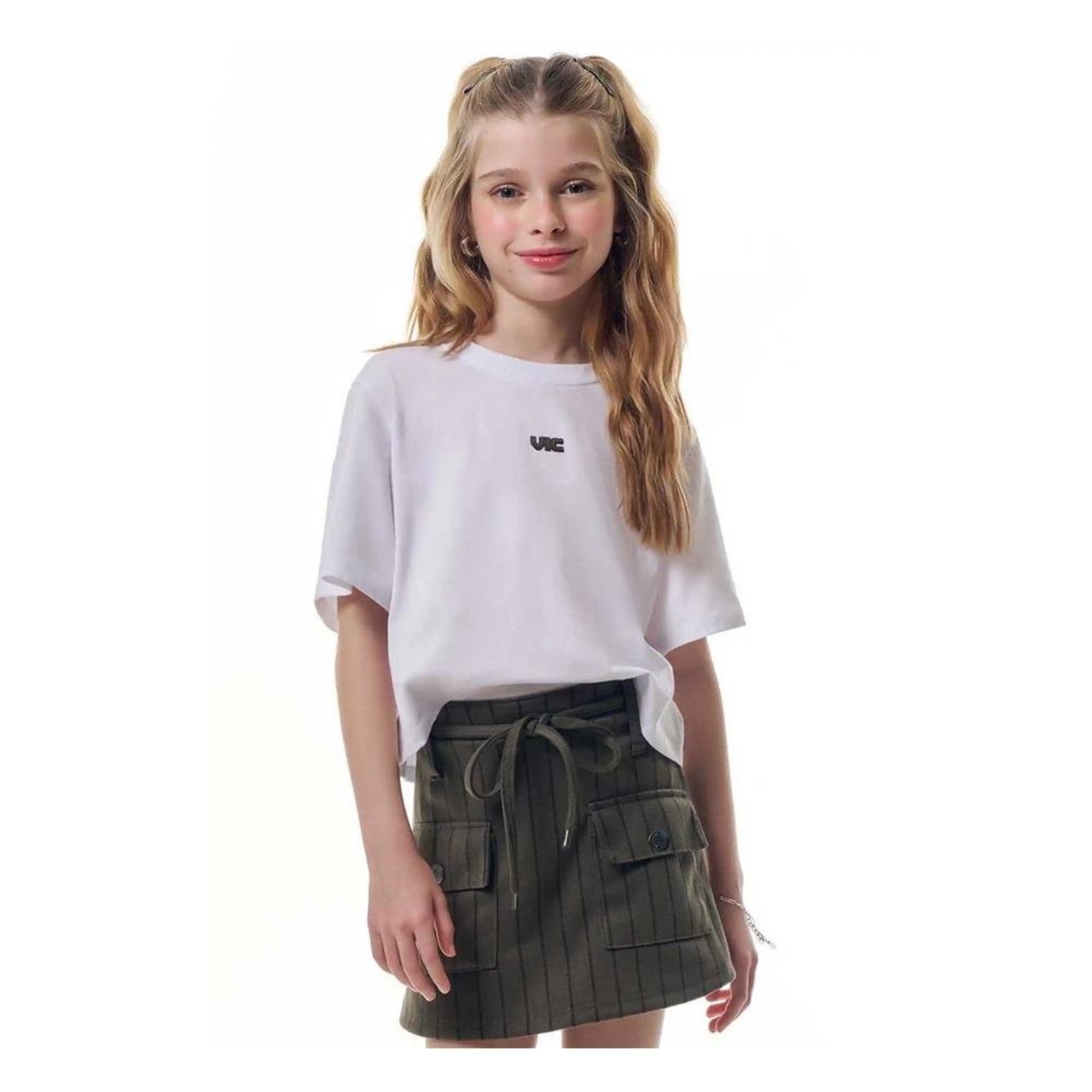 Infantil - Blusa Menina Branca Vic&Vicky 14 Branco