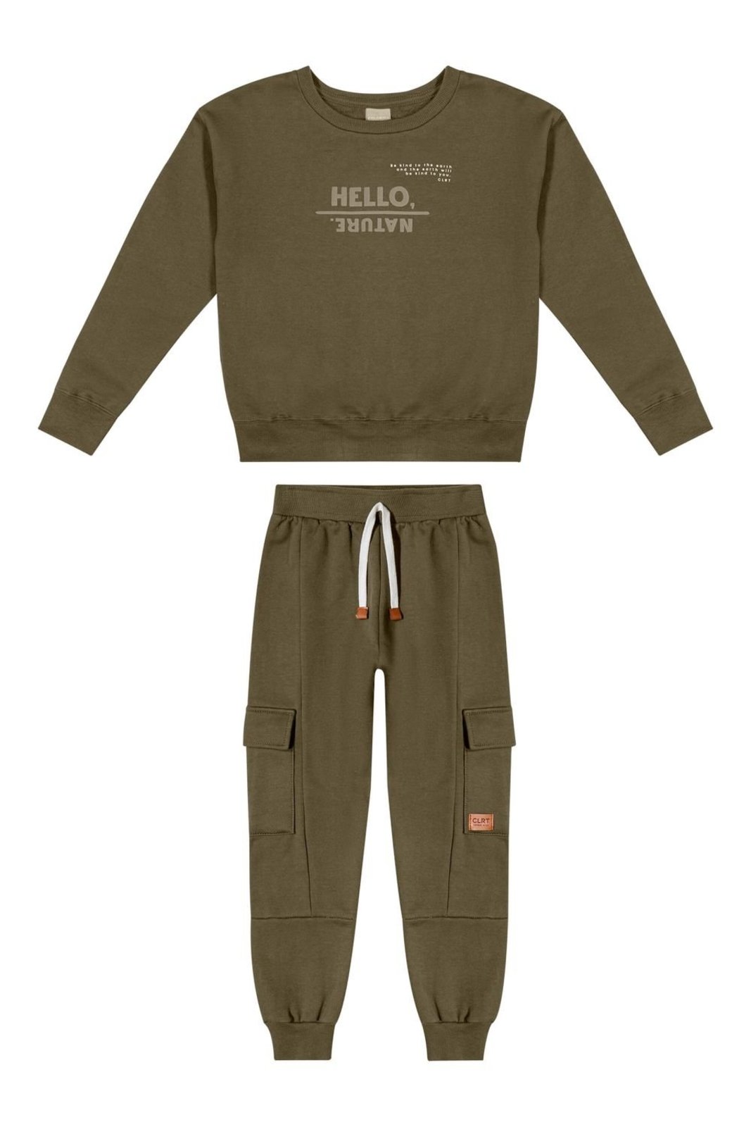 Infantil - Conjunto Longo Menino Moletom Colorittá Verde