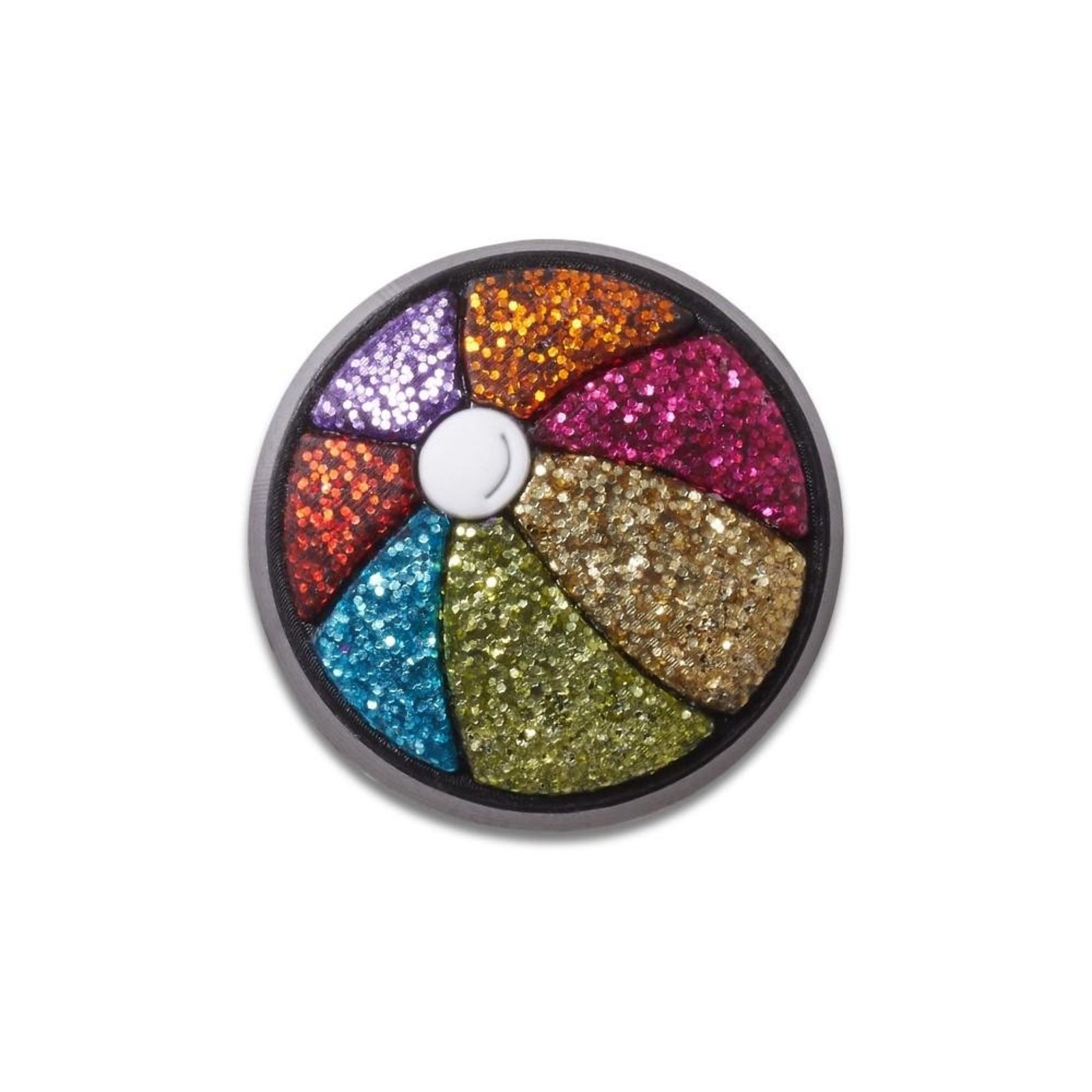 Infantil - Jibbitz™ Bola de Praia com Glitter Único Branco