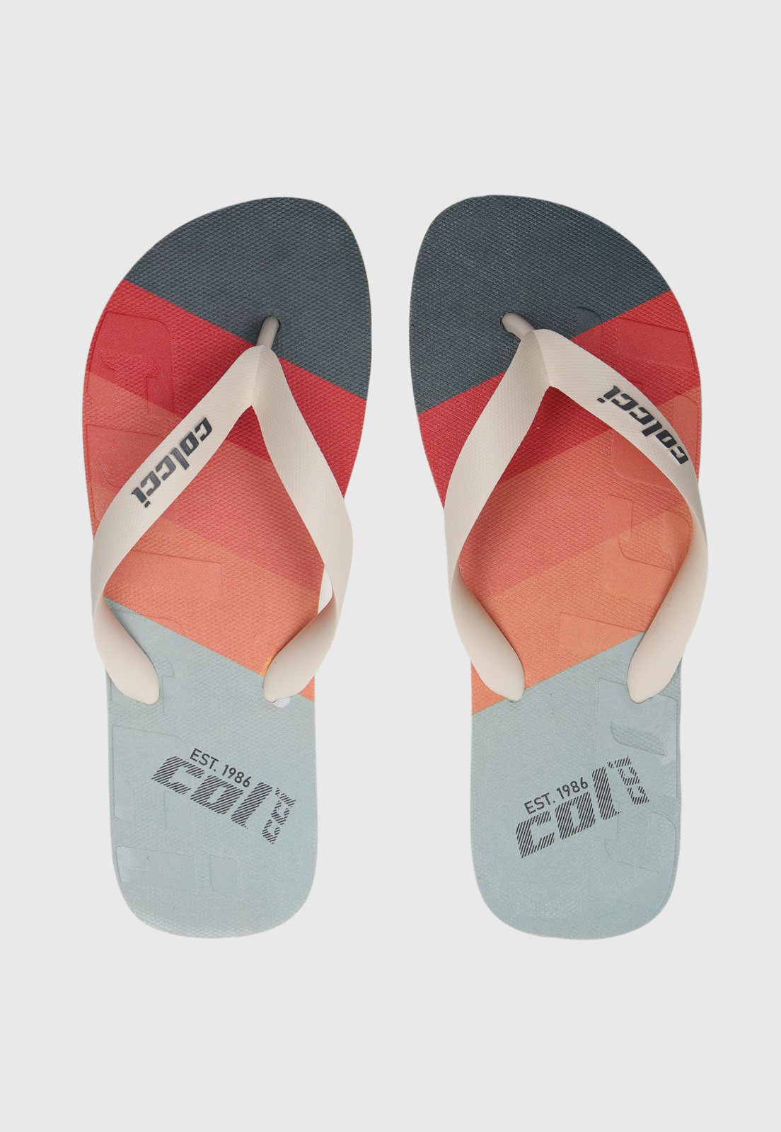 Chinelo Colcci De Dedo Logo Off-White