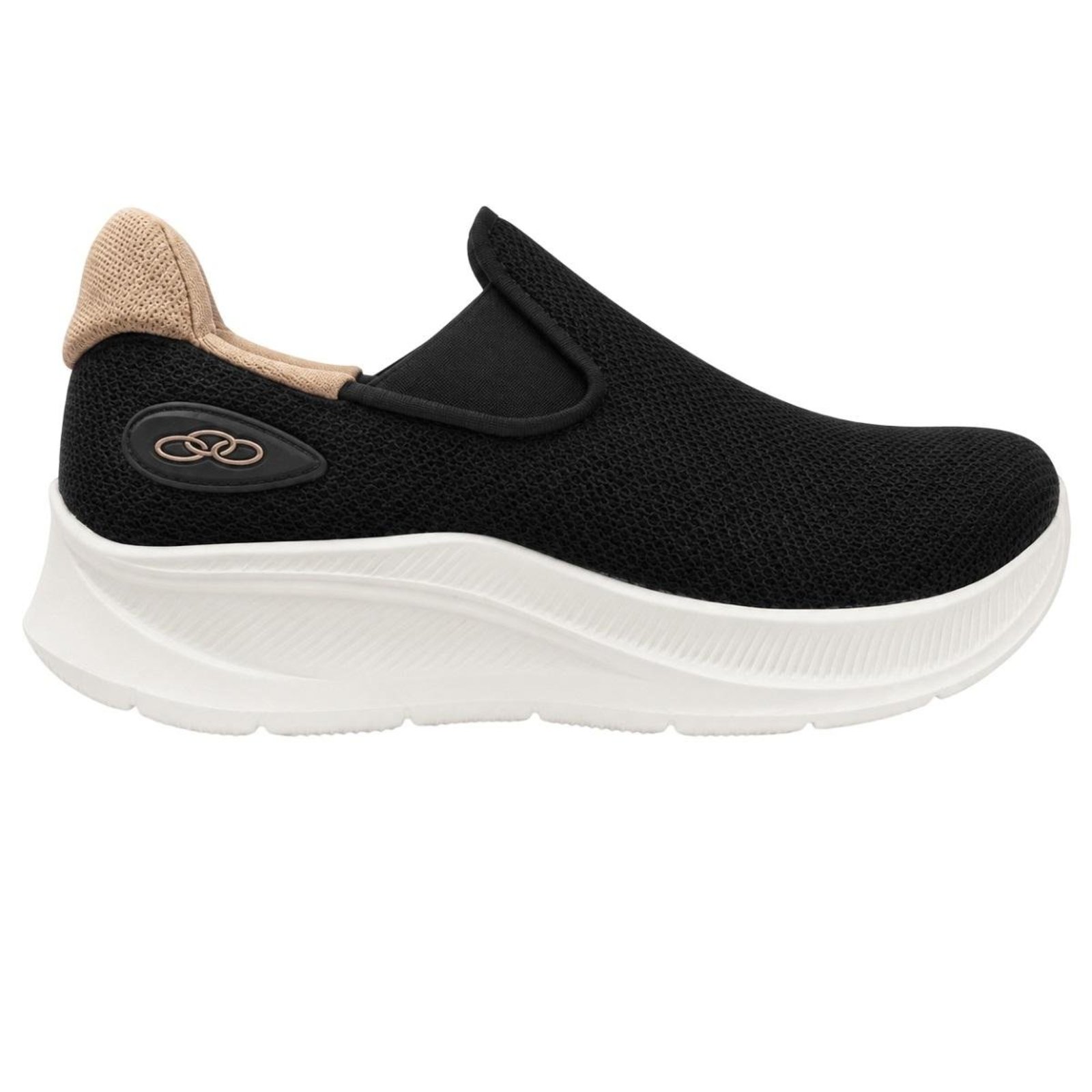 Tênis Esportivo Academia Olympikus Slip On Feminino Flutua 2 Preto