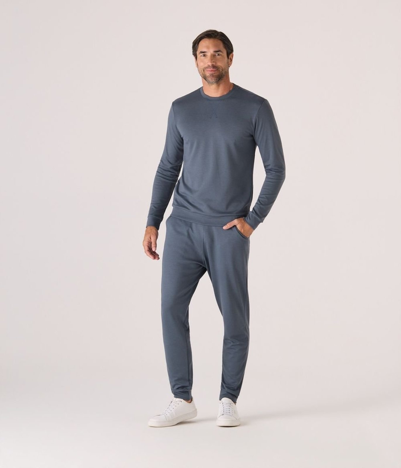 Calca Makenji De Malha Com Cadarco Masculina Cinza Chumbo