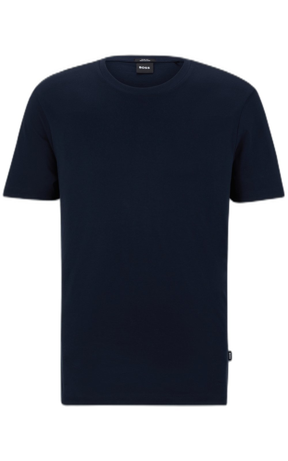 Camiseta De Mangas Curtas Slim Fit Em Algodão Mercerizado