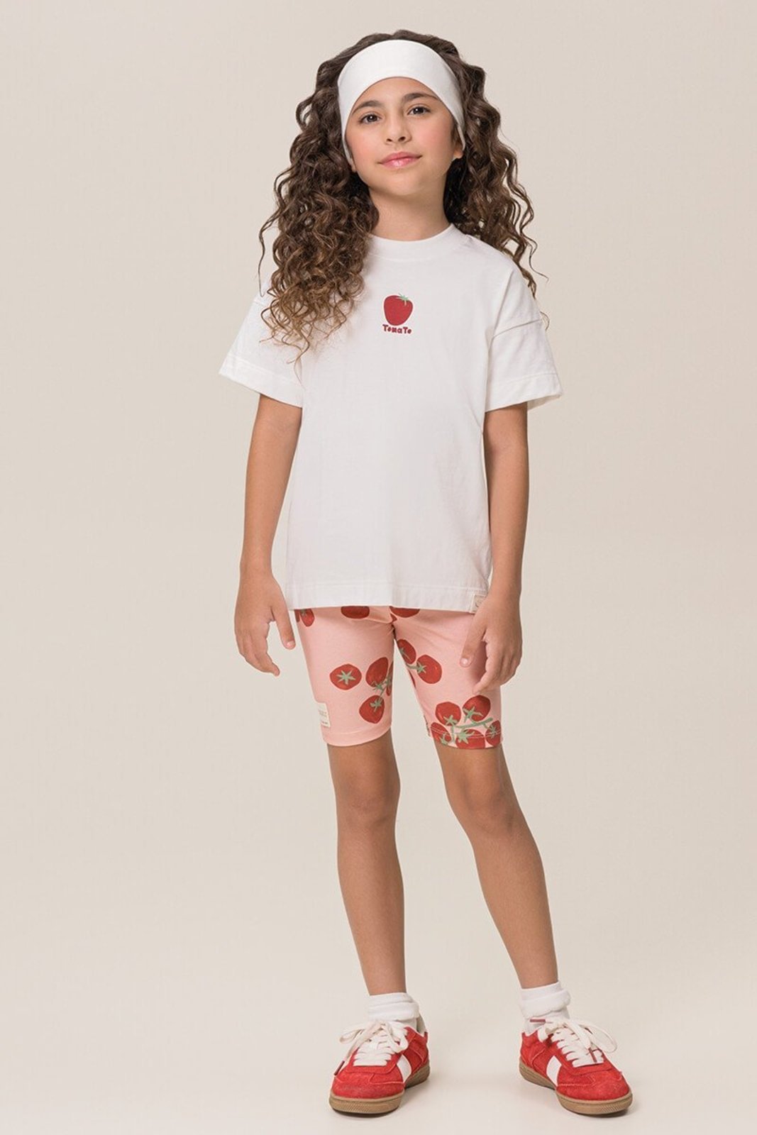 Infantil - Conjunto Bugbee Camiseta em Meia Malha e Bermuda Ciclista Cotton Estampado