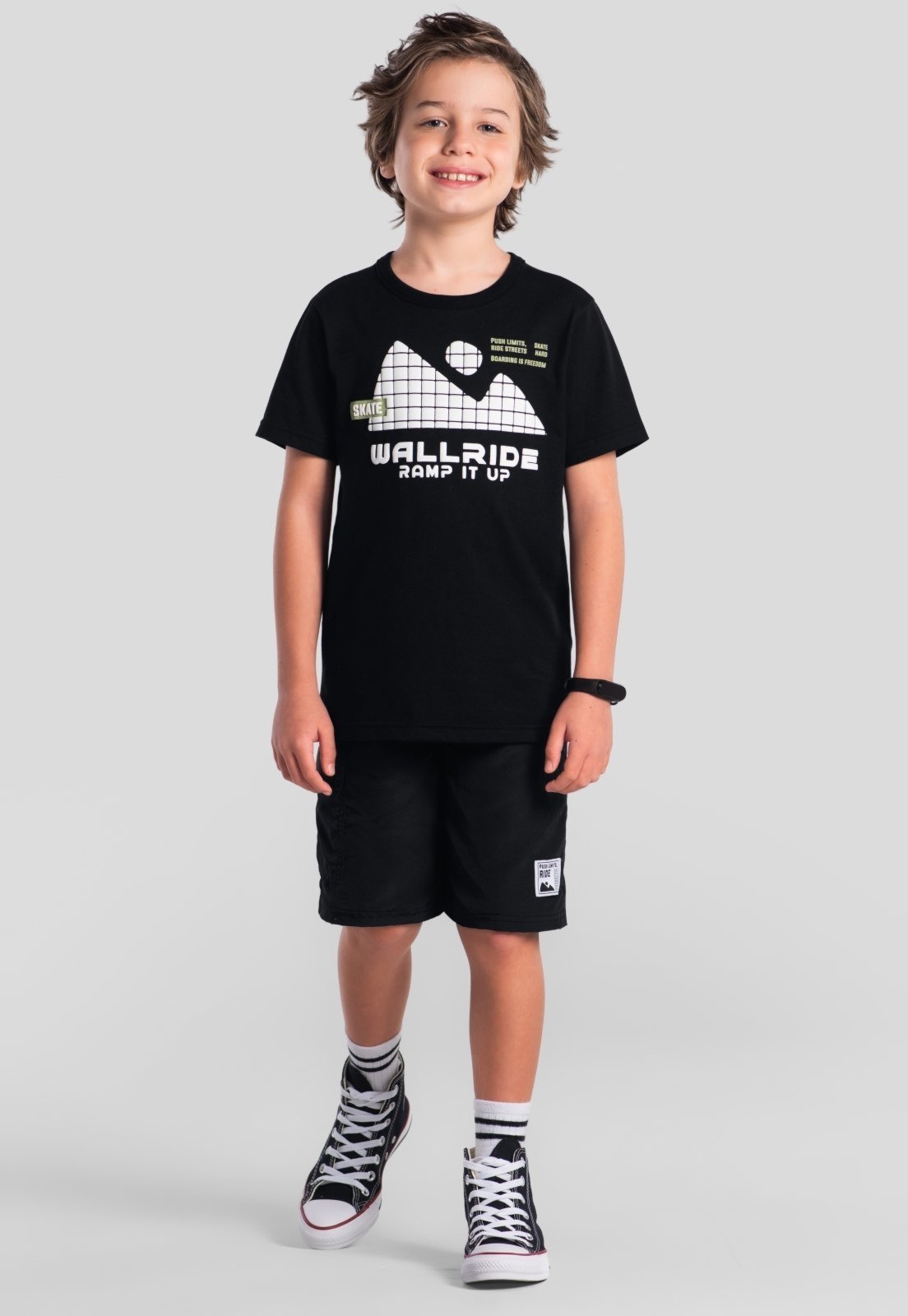 Infantil - Conjunto menino com estampa em relevo Brandili