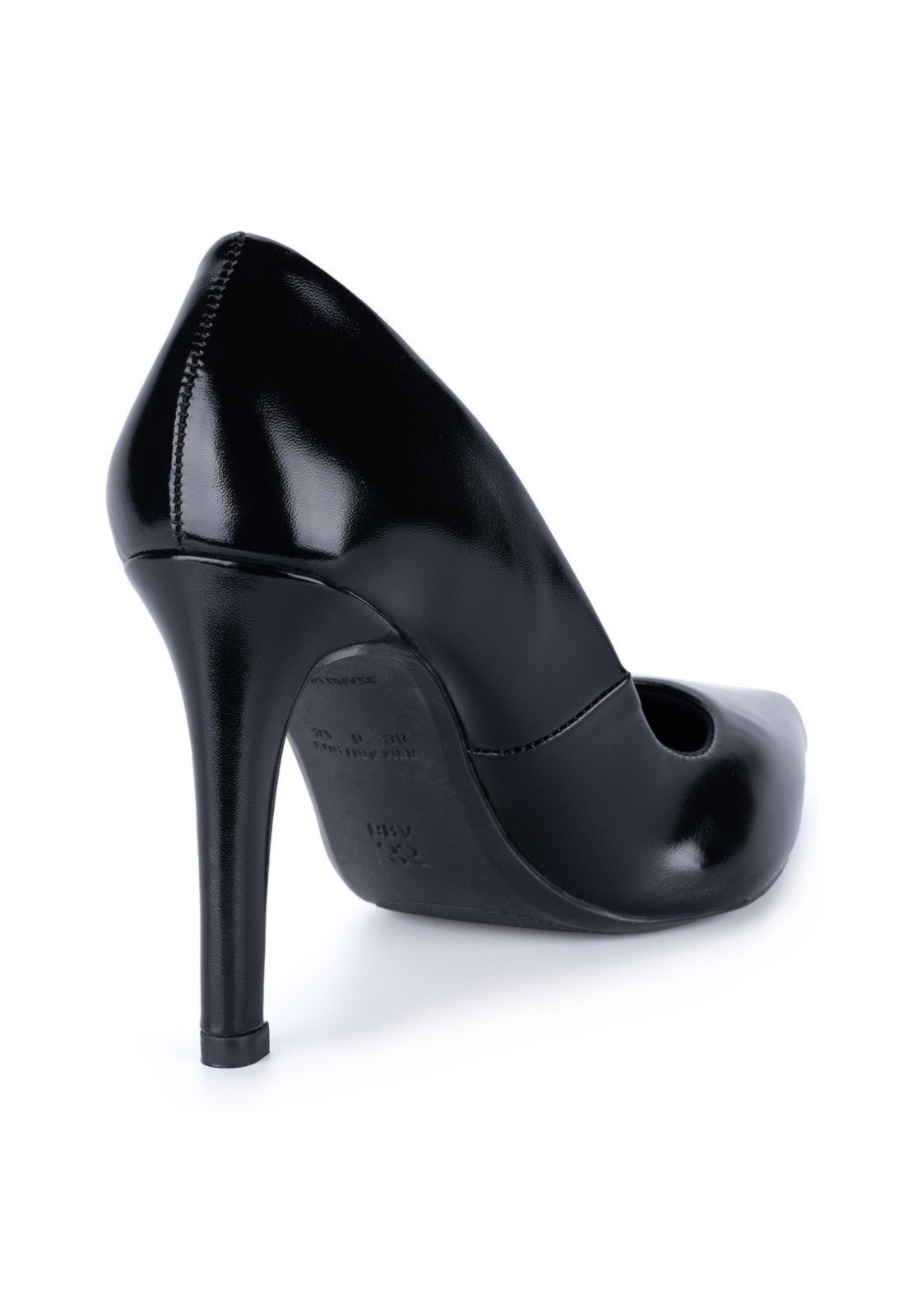 Vista 3 Sapato Feminino Scarpin Salto Bico Fino Elegante Da Moda Domidona preto Domidona preto