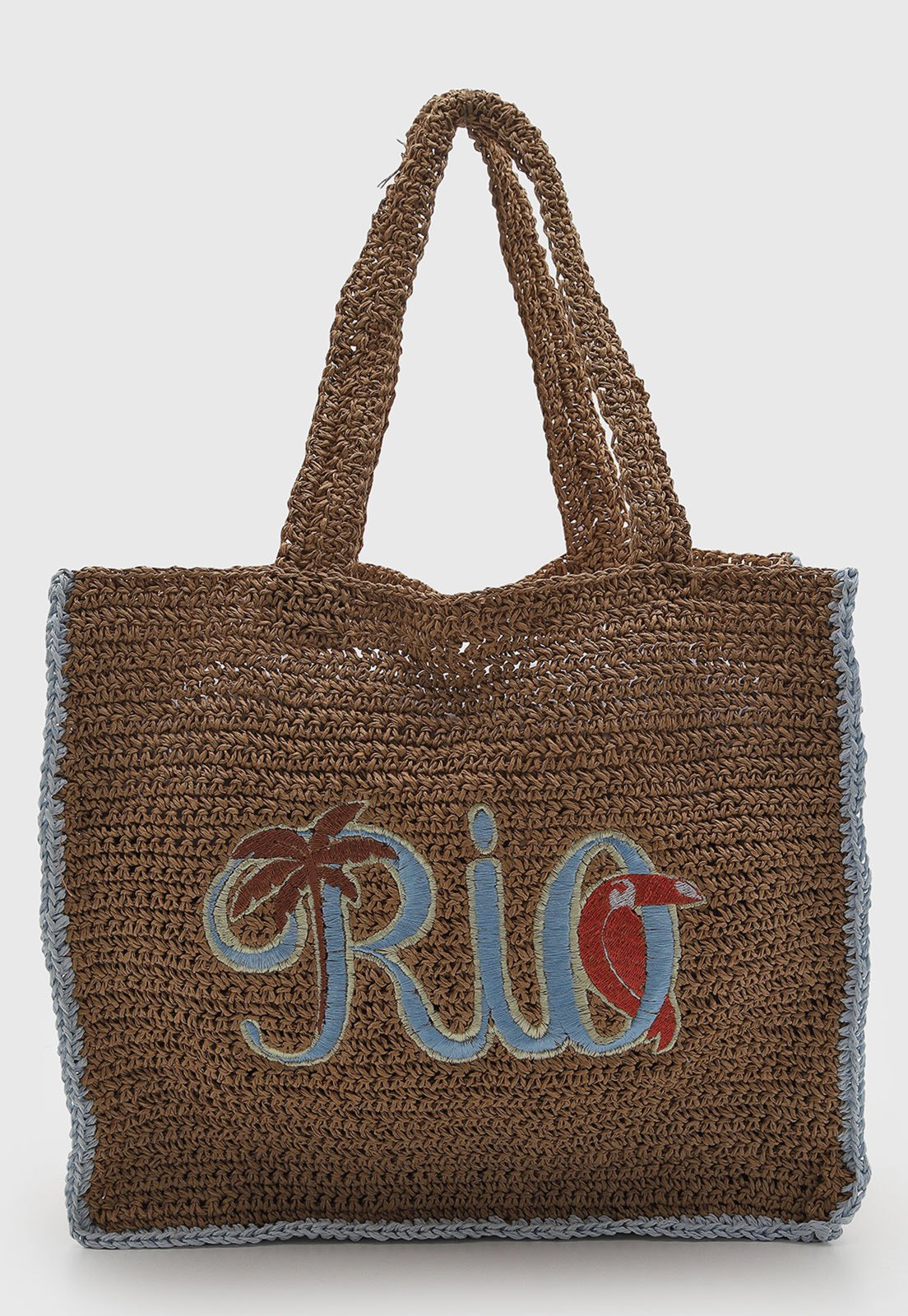 Bolsa Feminina FARM Estampa Rio Marrom