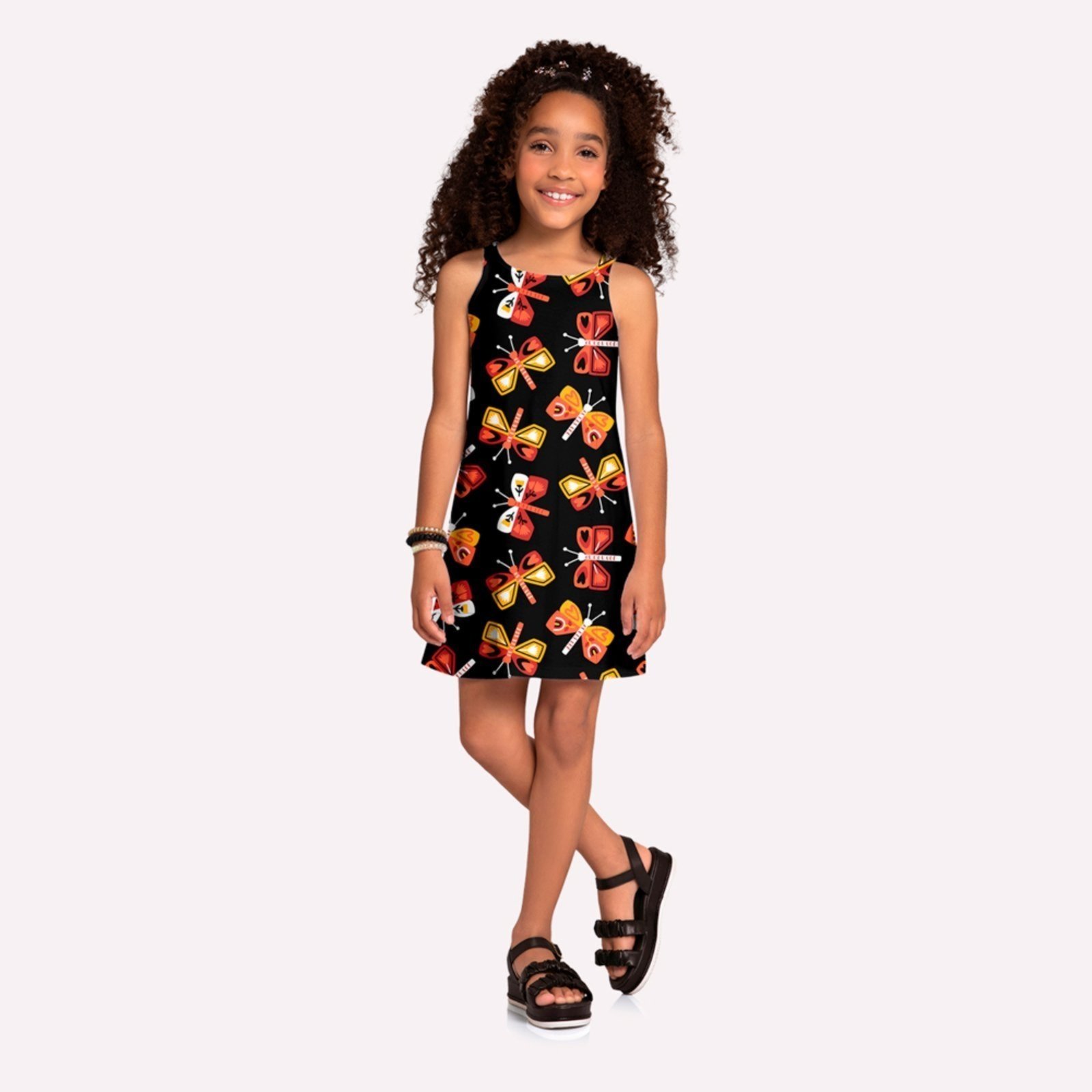 Infantil – Vestido Menina Borboletas Kyly