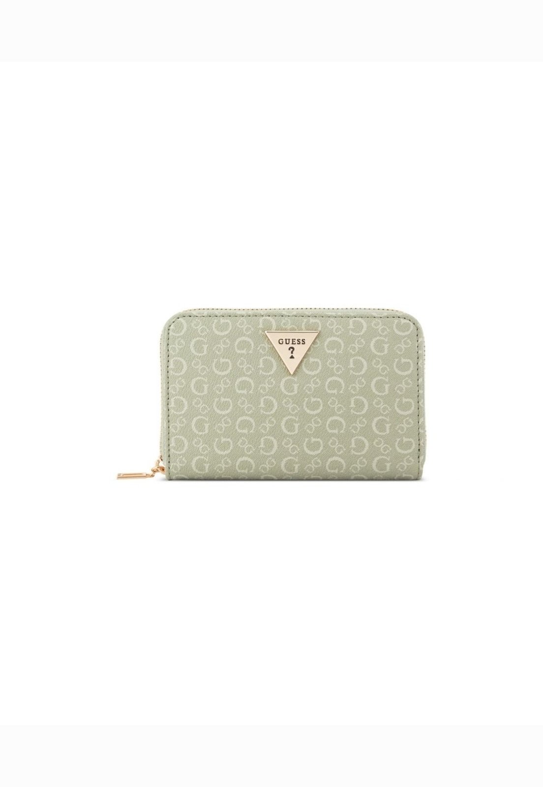 Carteira Guess Katy Média Zip Around Verde Claro
