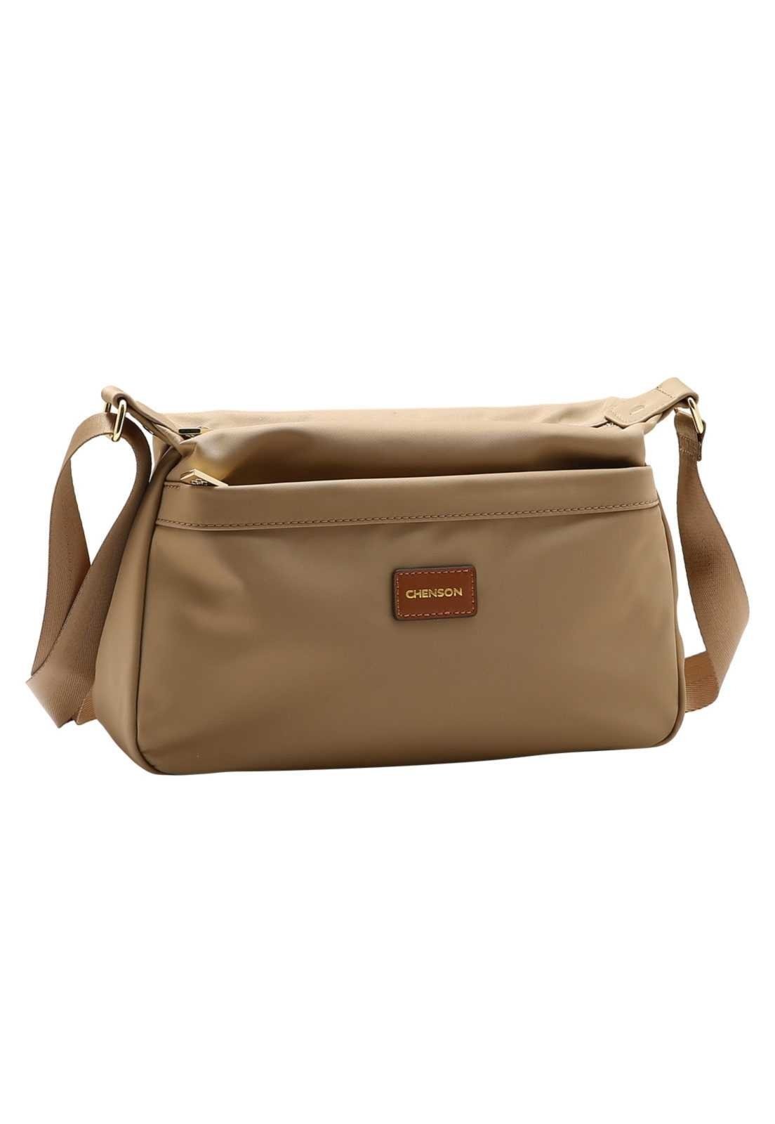 Bolsa Feminina Chenson Transversal Twilll Nylon 3785984 Coral