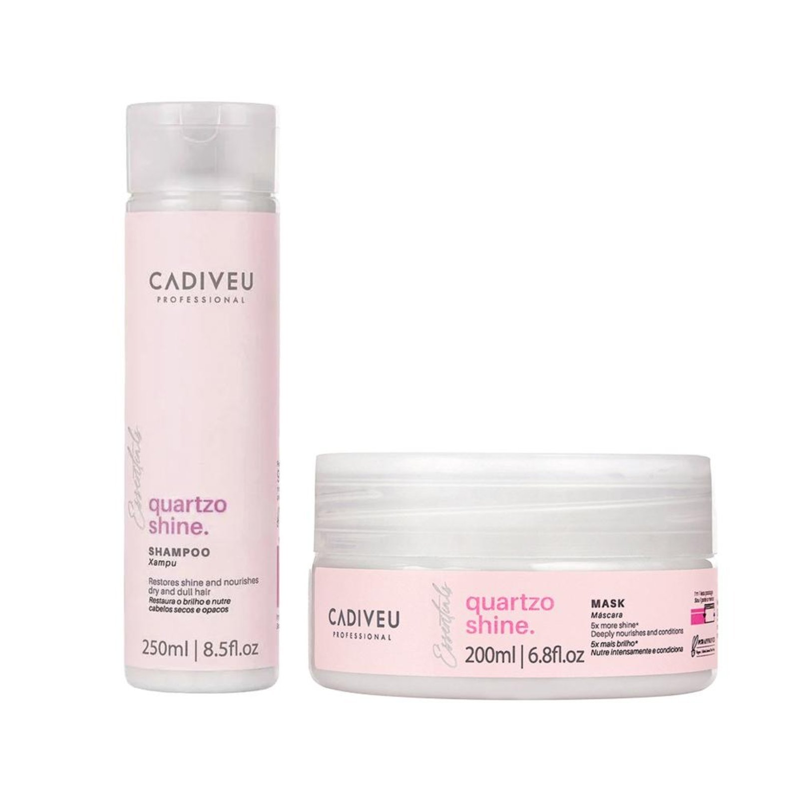 Kit Cadiveu Essentials Quartzo Shine - Shampoo e Máscara