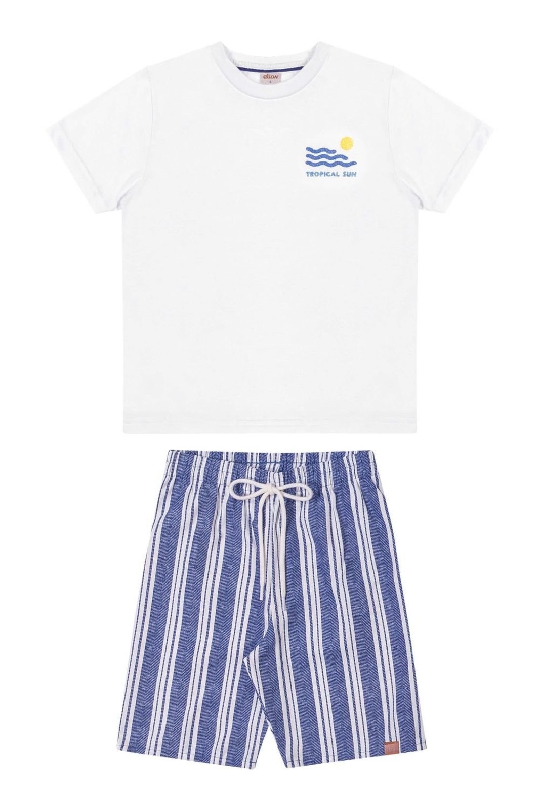 Infantil - Conjunto Menino Tropical Sun Elian Branco