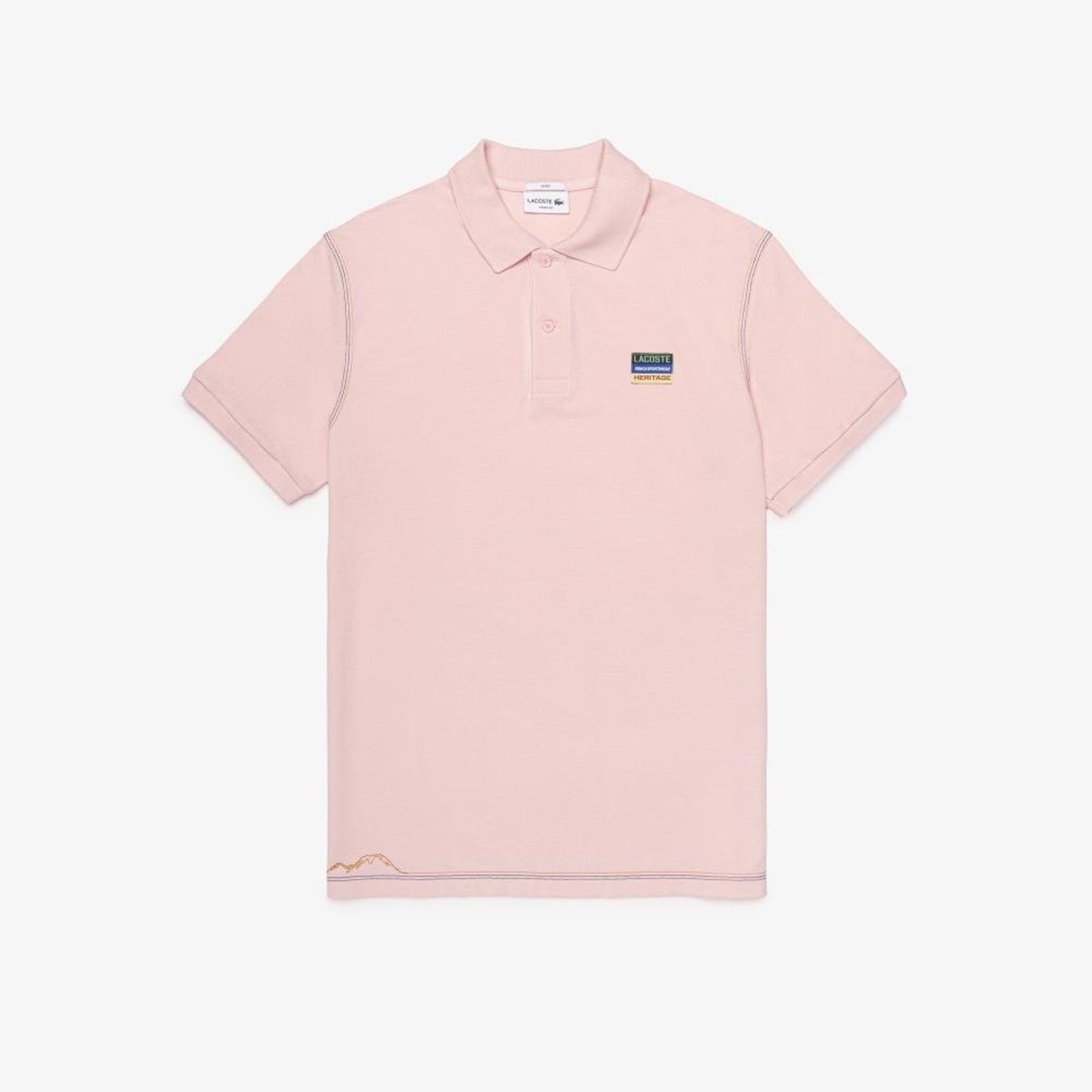 Polo Masculina de Piqué em Modelagem Solta Rosa
