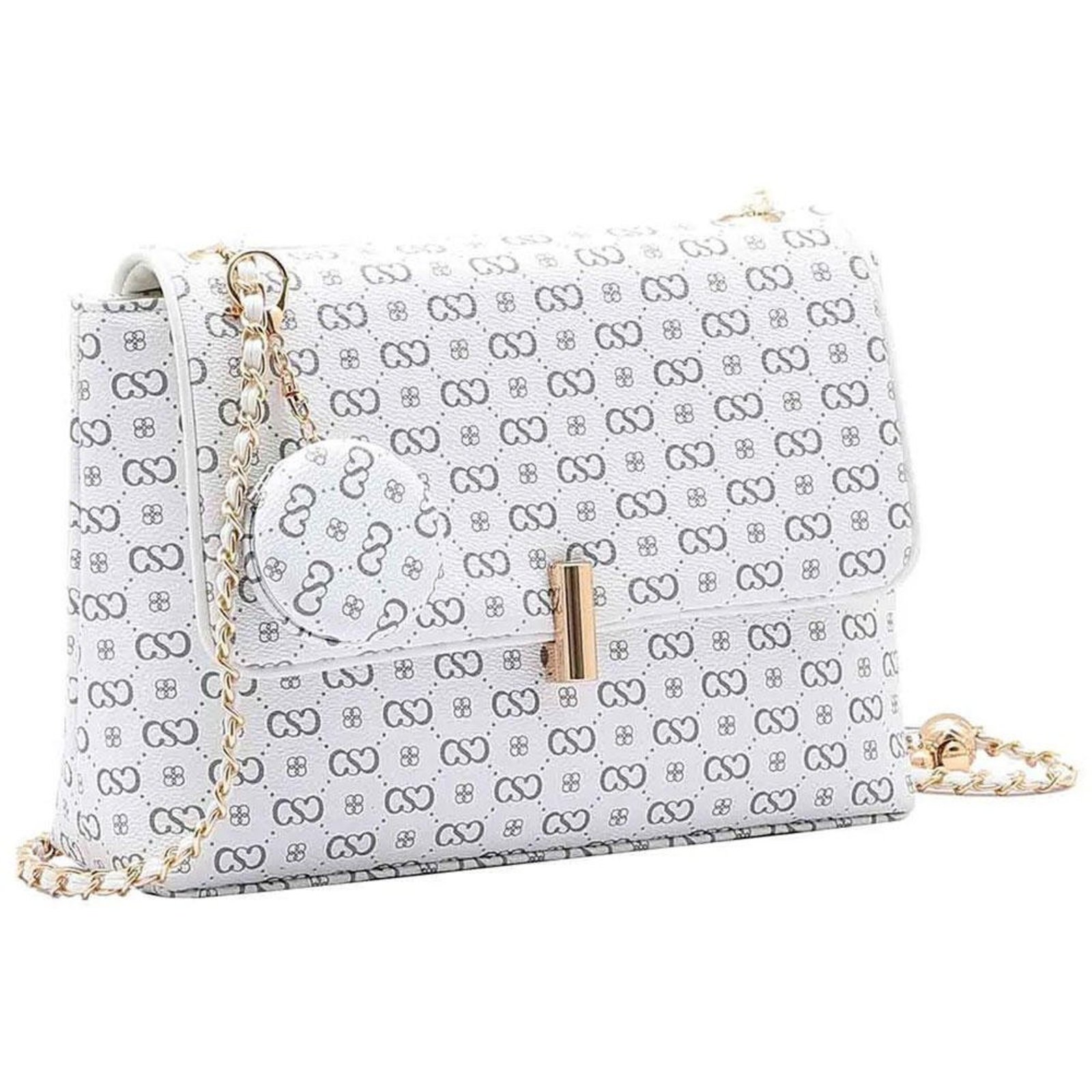 Bolsa Feminina Transversal Chenson Cg85026 1825086 Branco