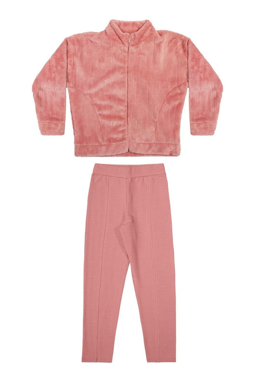 Infantil - Conjunto Longo Menina Peluciado Elian Rosa