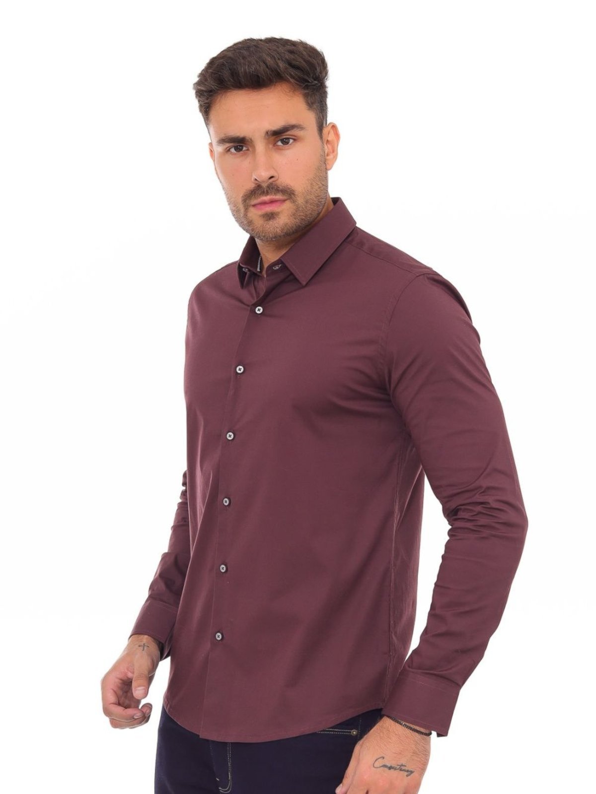 Camisa Masculina Fit Social Manga Longa – 49242