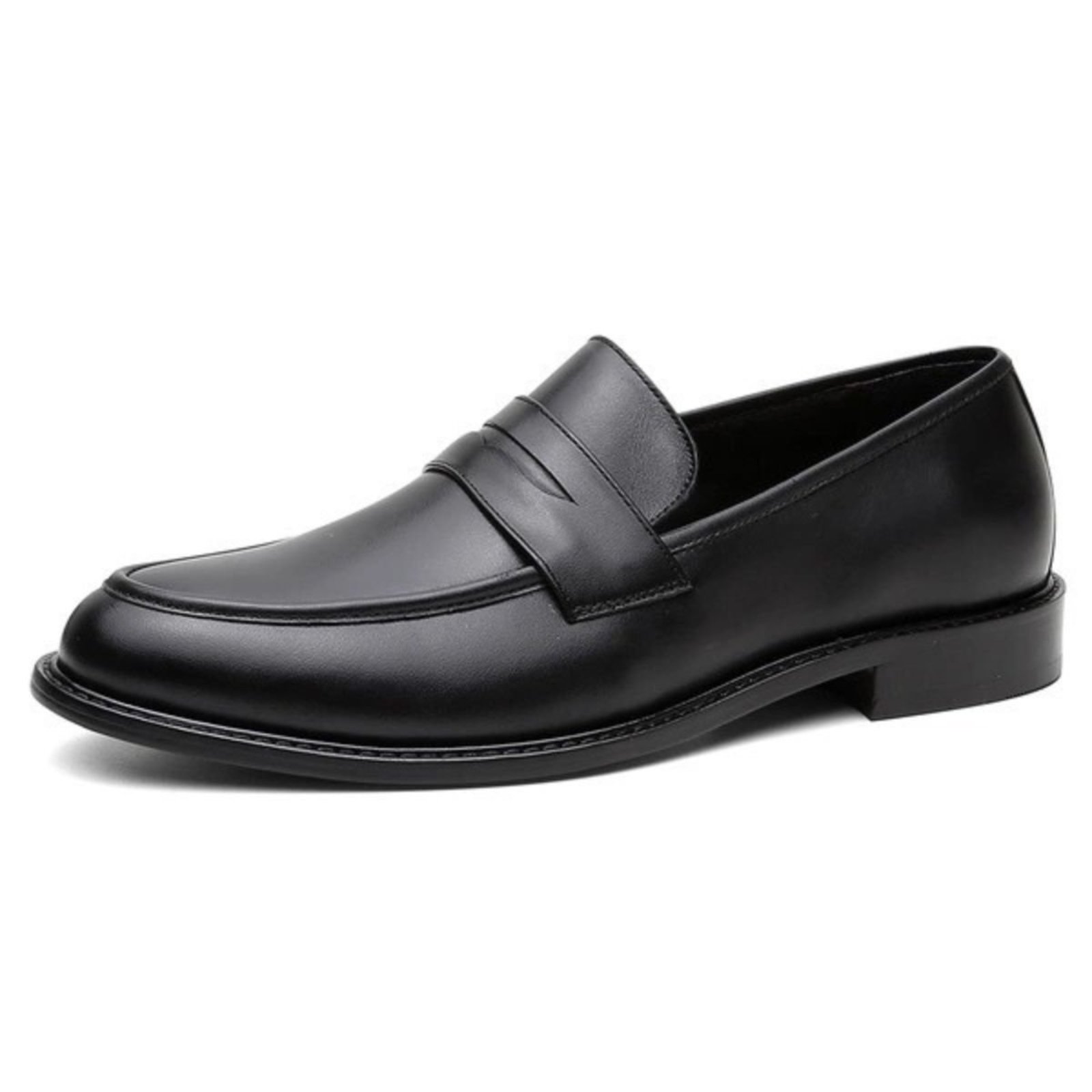 Mocassim Social Centuria Liso Gravata Couro Preto