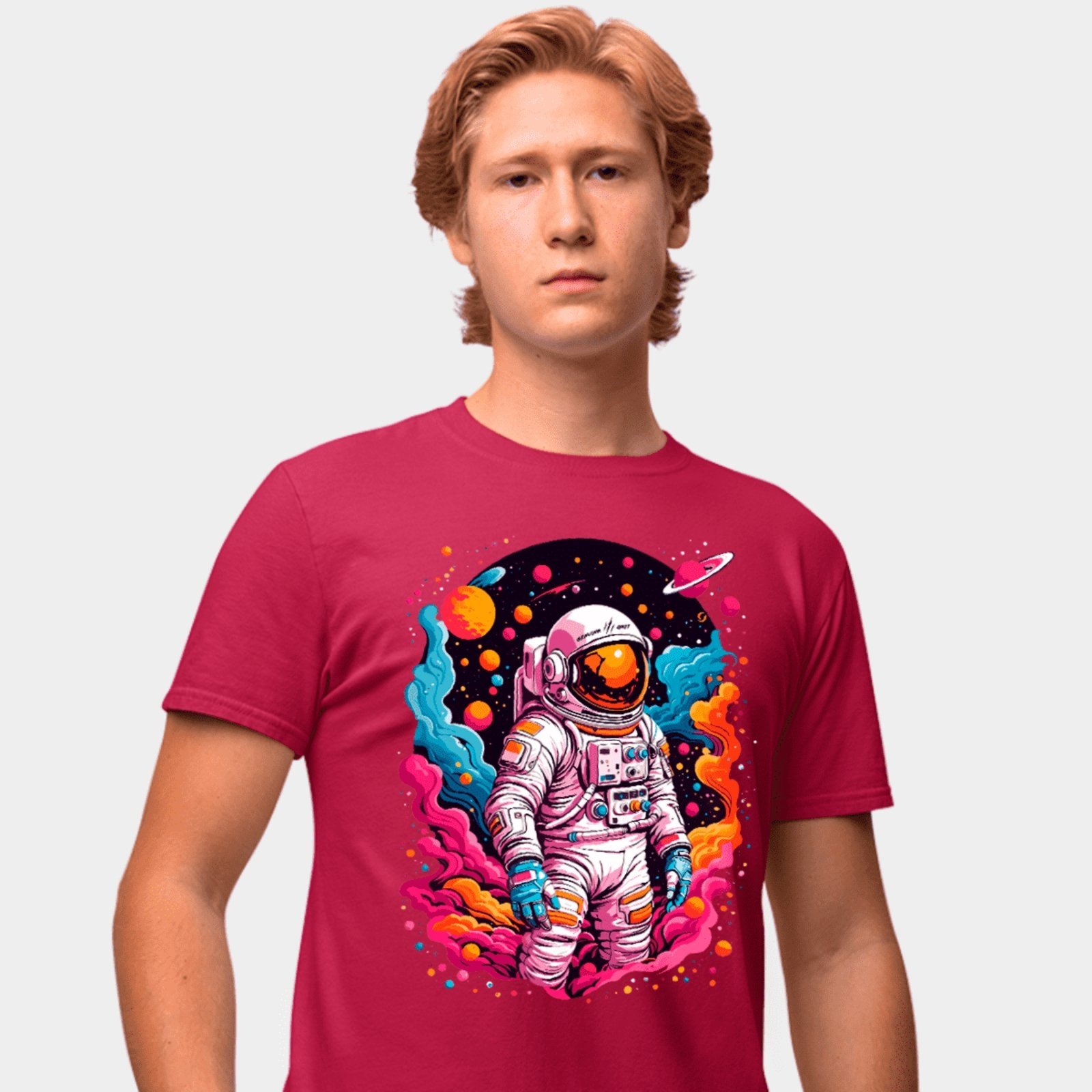 Camisa Camiseta Genuine Grit Masculina Estampada Algodão 30.1 Astronaut Grit – P – Bordo