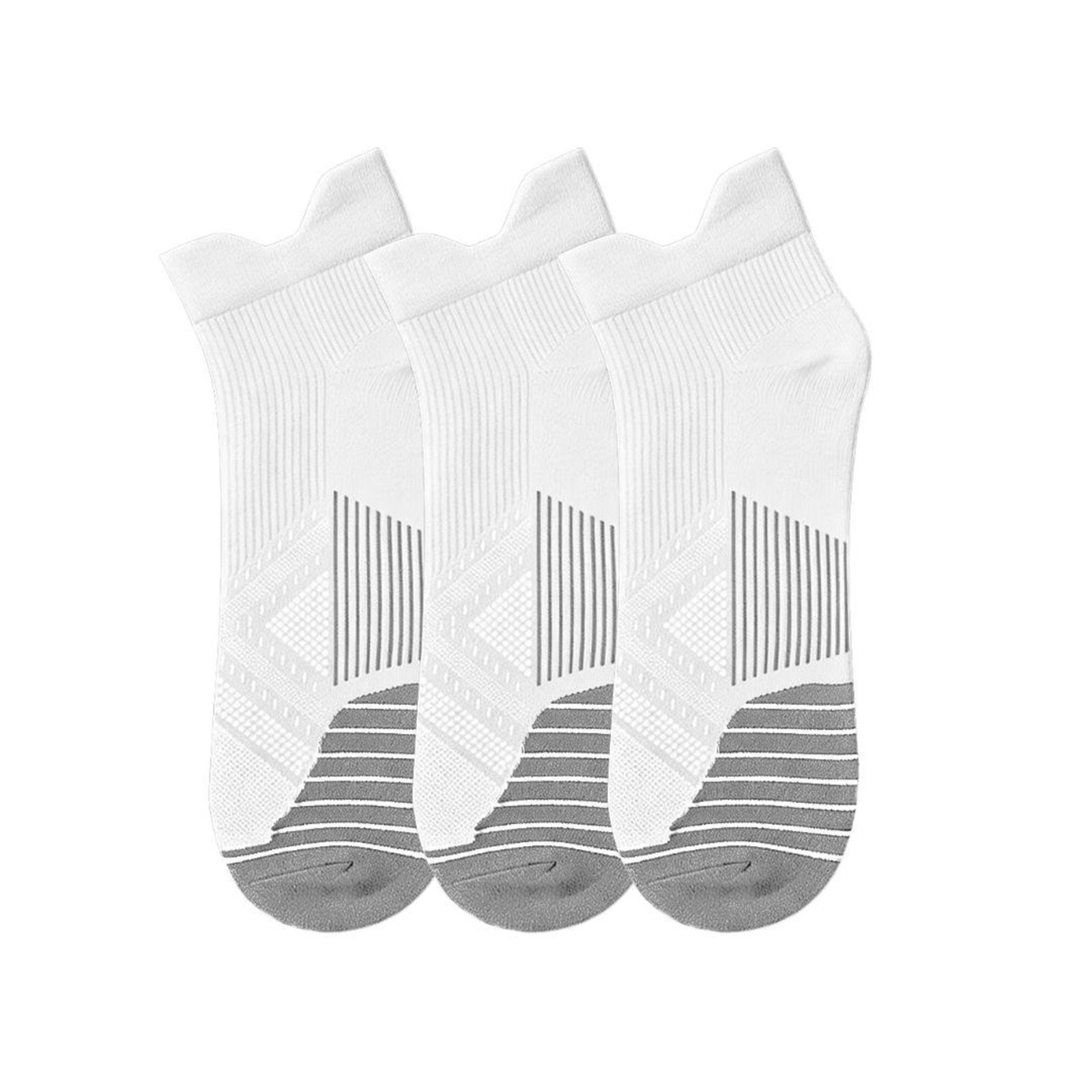 Kit 3 Pares de Meias QLC Sports Cano Curto Esportiva Branco