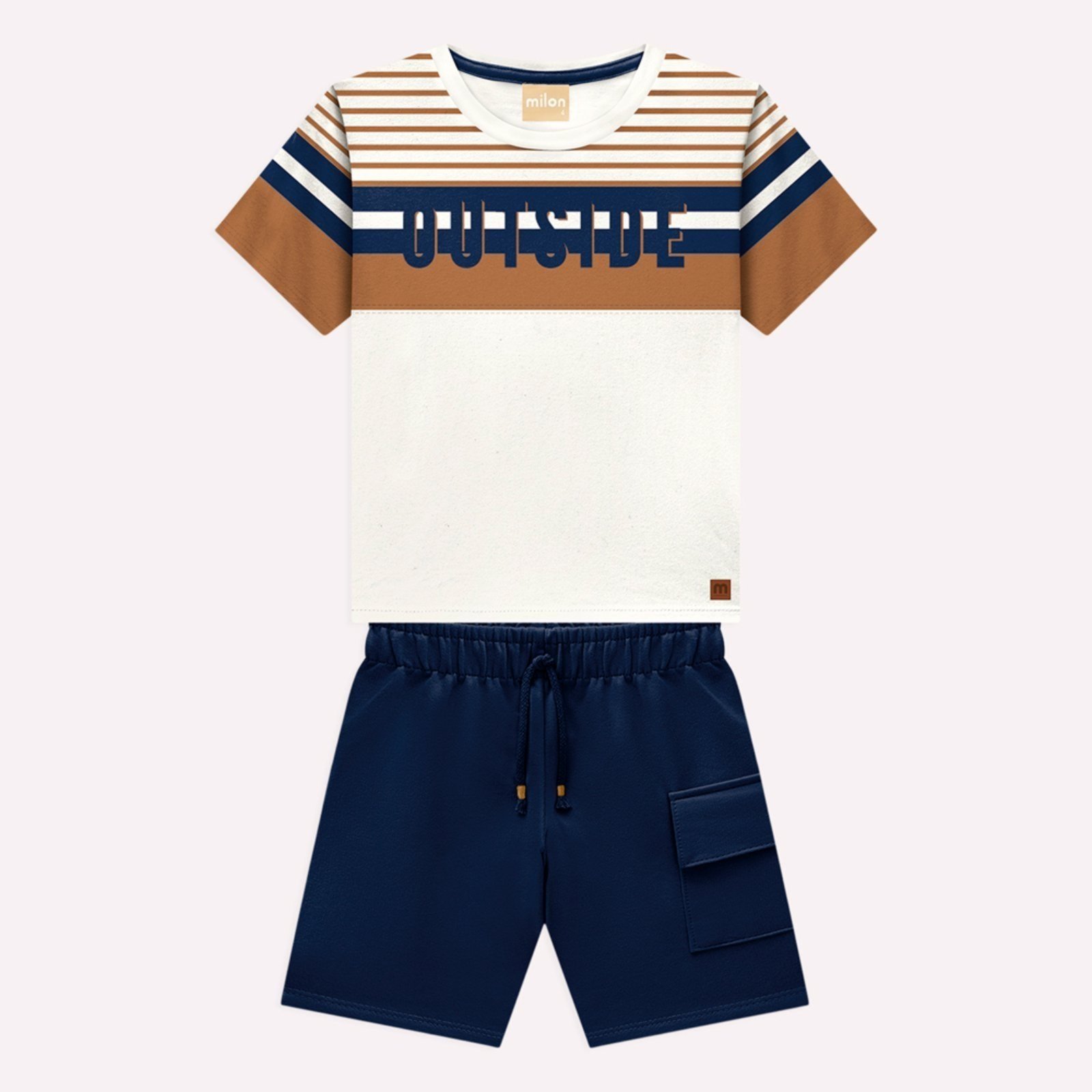 Infantil - Conjunto Menino Lettering Milon